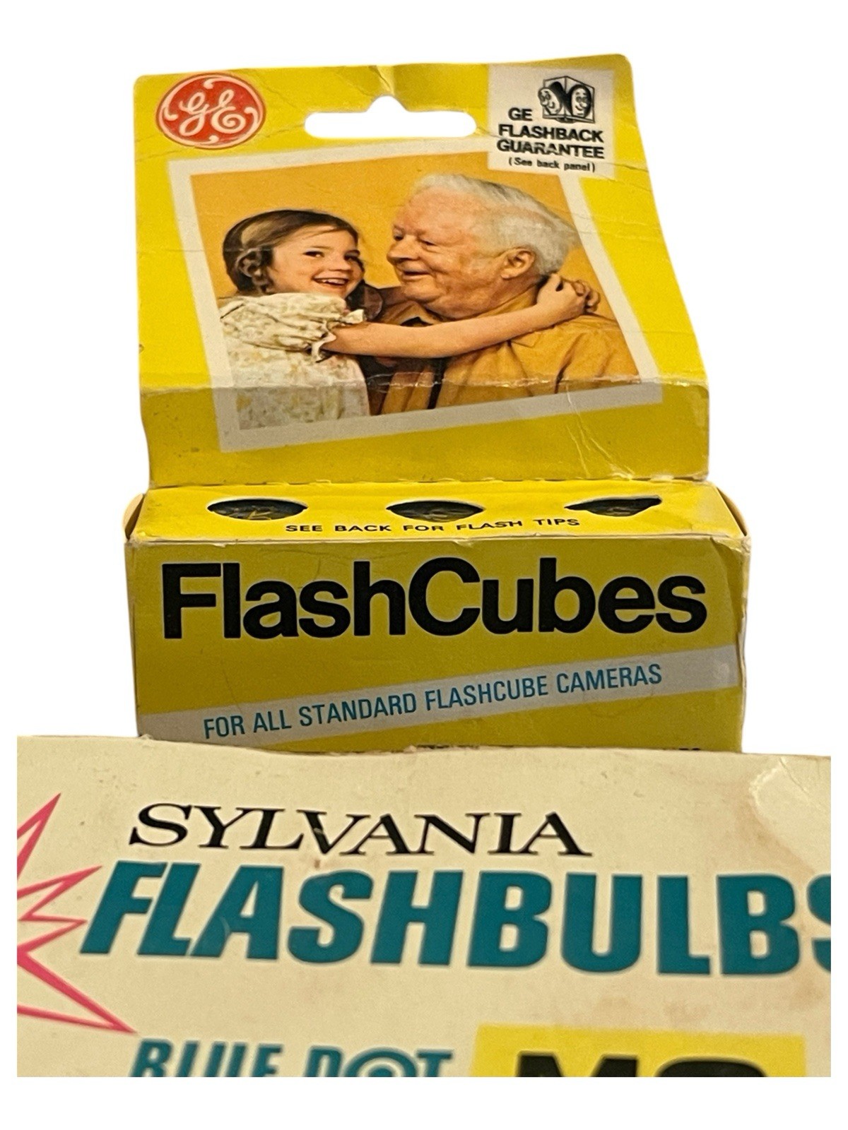 Vintage Lot Flash Cubes & Flashbulbs (GE, Westinghouse, Sylvania Blue Dot M2)