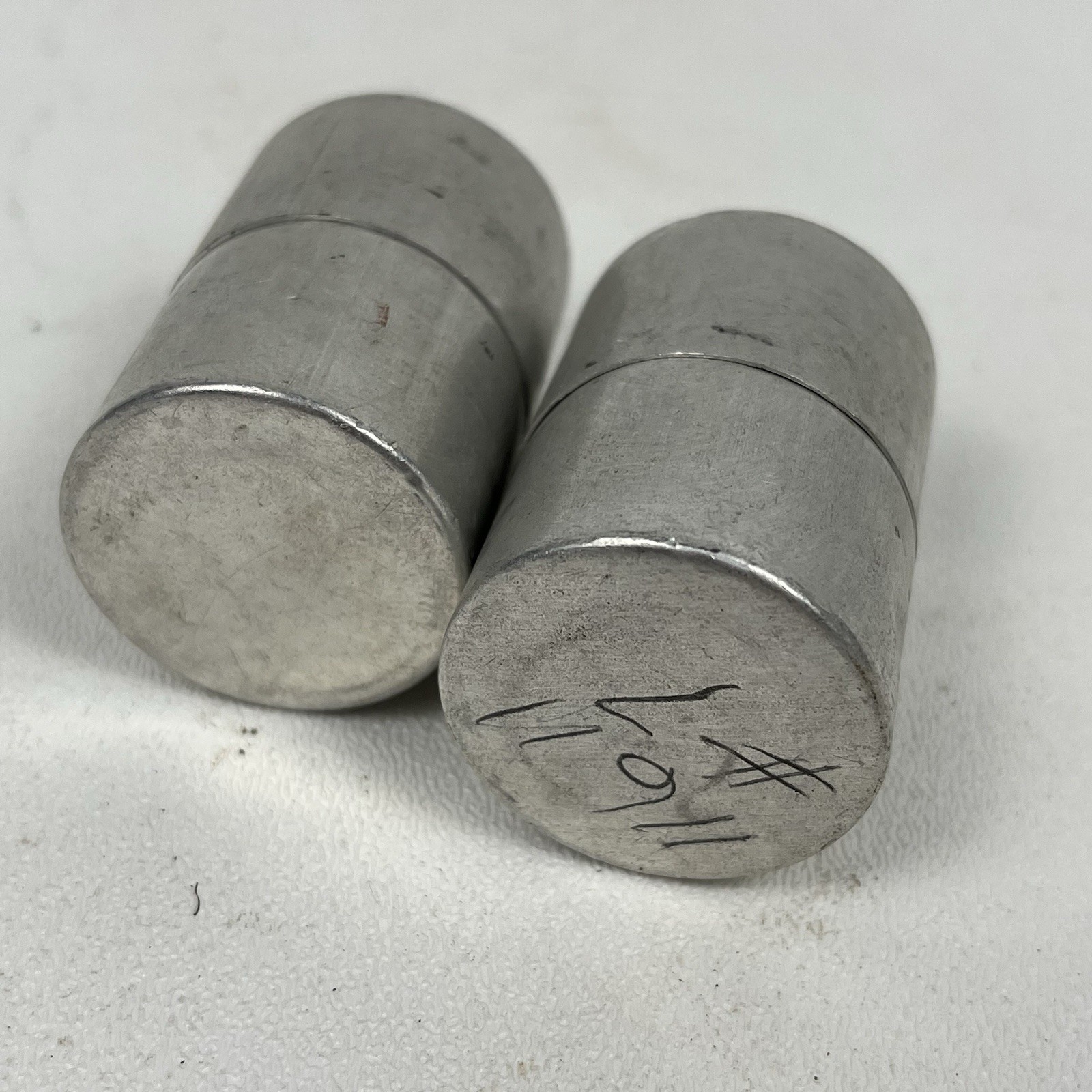 Vintage Metal Aluminum 35mm Film Can Canisters Pair