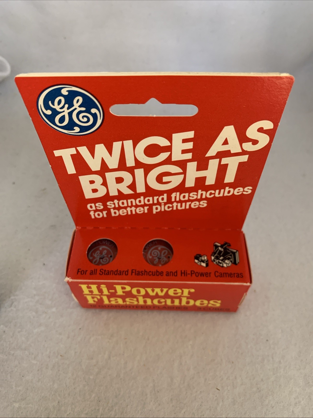 Vintage GE General Electric Twice As BrightFlashcubes 3 Pack x5+8 Hi-Power NOS