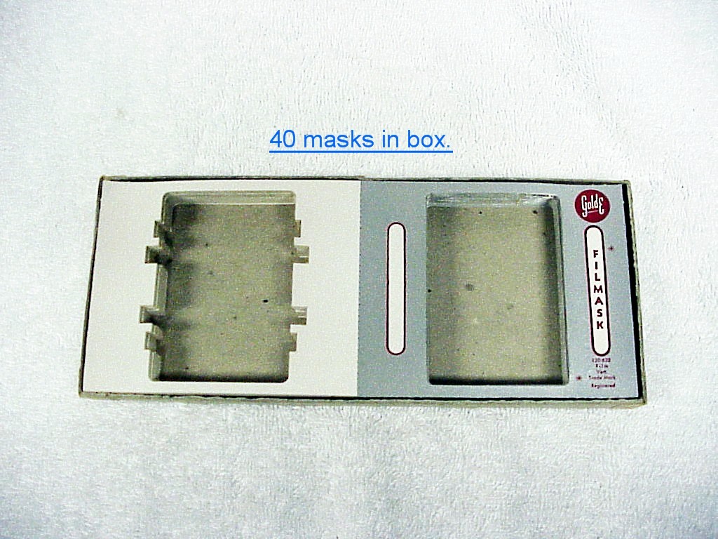 120 Film Masks | for 120 film | use w/ 2 1/4 x 3 1/4 Slides | Pls read |$9.25 |