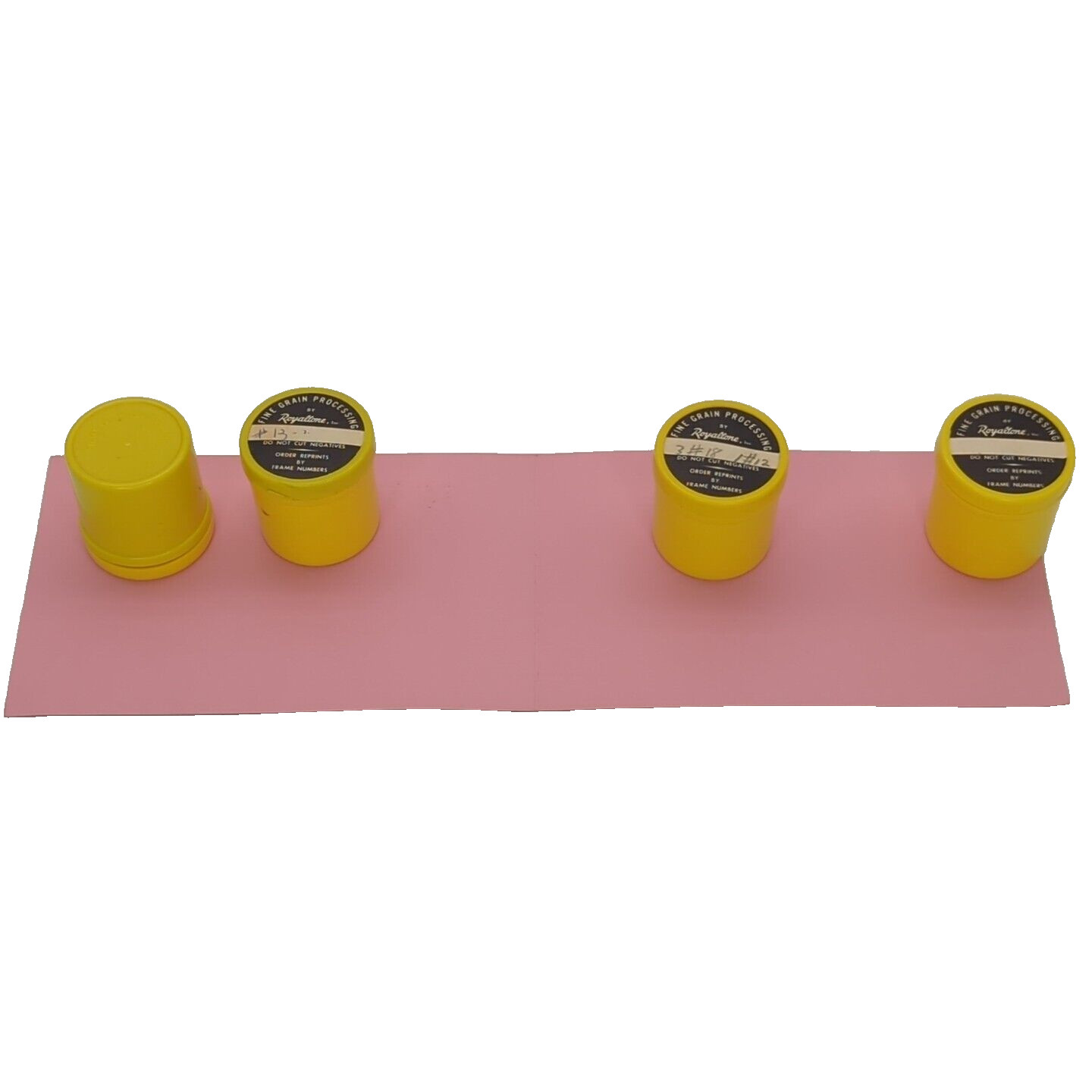 Film Kare Yellow Plastic 35mm Film Canisters Container Lot Kustom Craft FilmKare