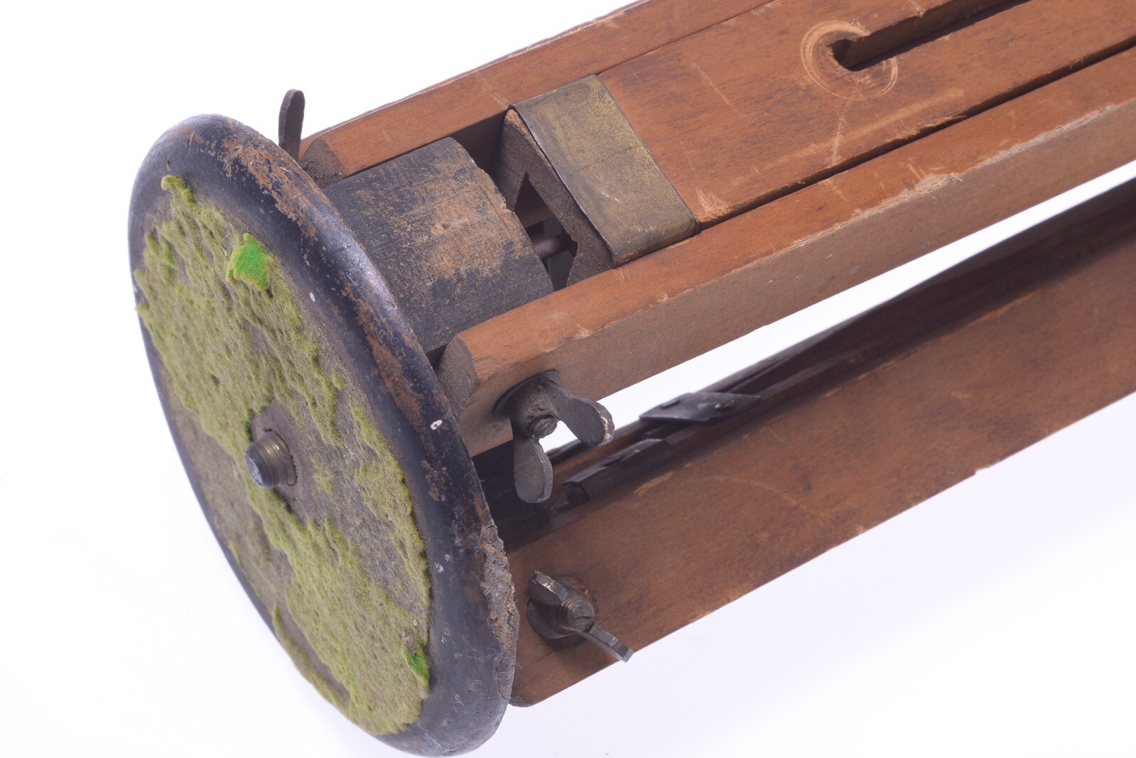 ✅ ANTIQUE WOOD TRIPOD 155CM, 61.00″ GLASS PLATE 4×5 LARGE FORMAT FIELD CAMERA