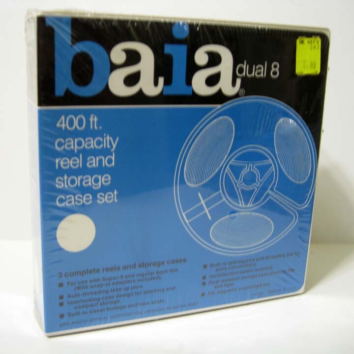 Baia ® Dual 8 – 400 Ft Capacity Reel And Storage Case – Set Of Three 3 – New NIP