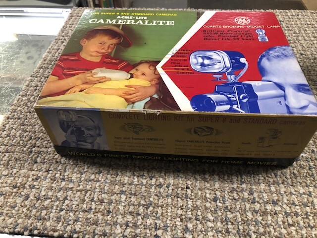 Complete NIB Acme Lite Cameralite Light Super 8 & Standard Cameras Model 71