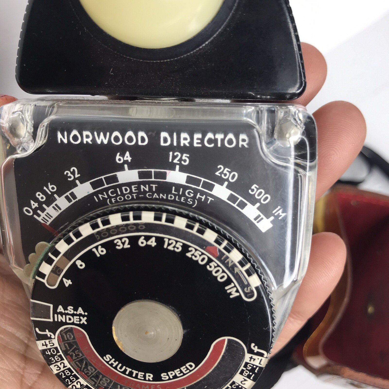 Vintage Norwood Director Exposure Analog Light Meter model C with Original Case