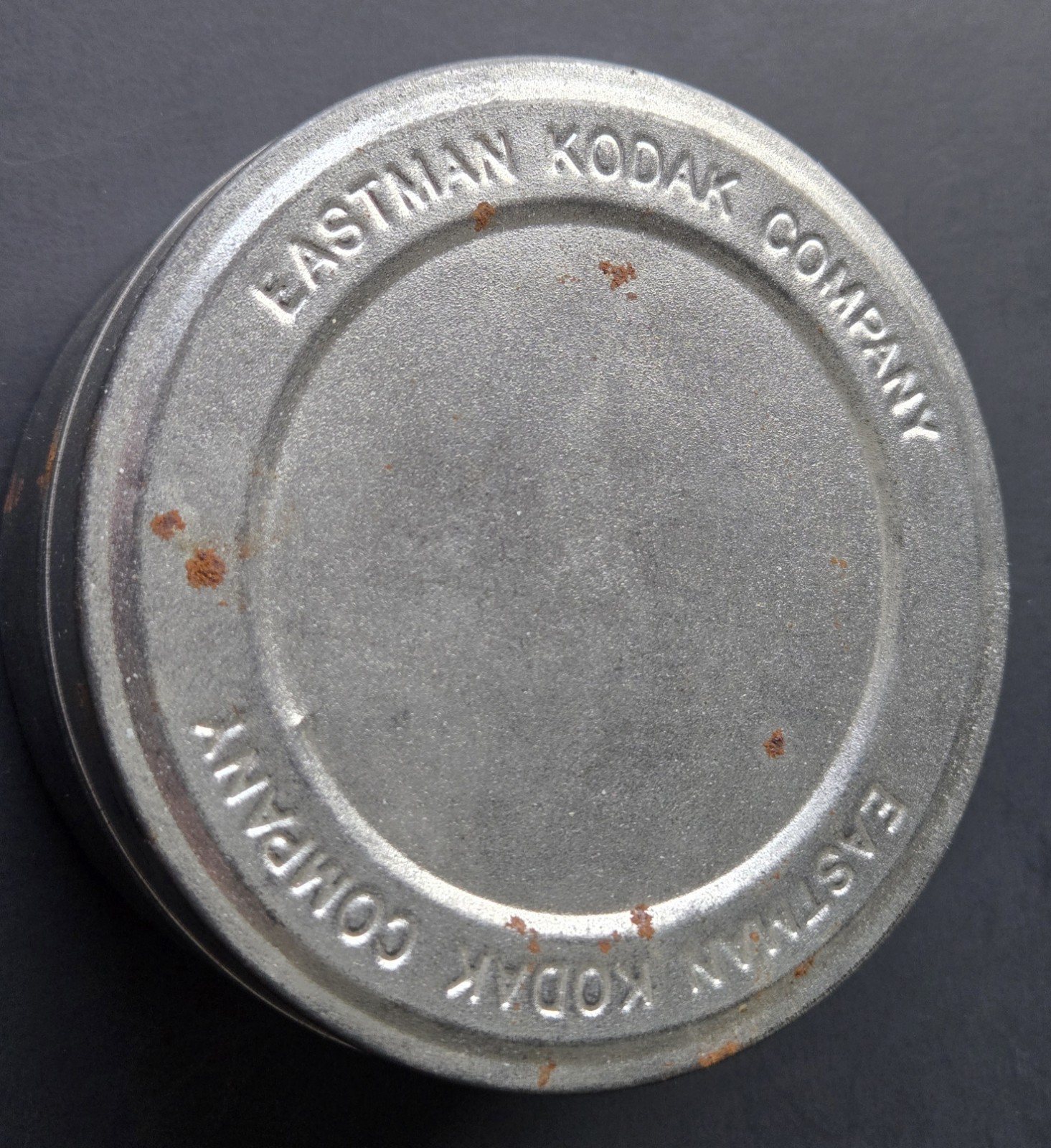 Vintage Film Tin Canister 4 in Eastman Kodak Co Rolls Tube Negatives Photography