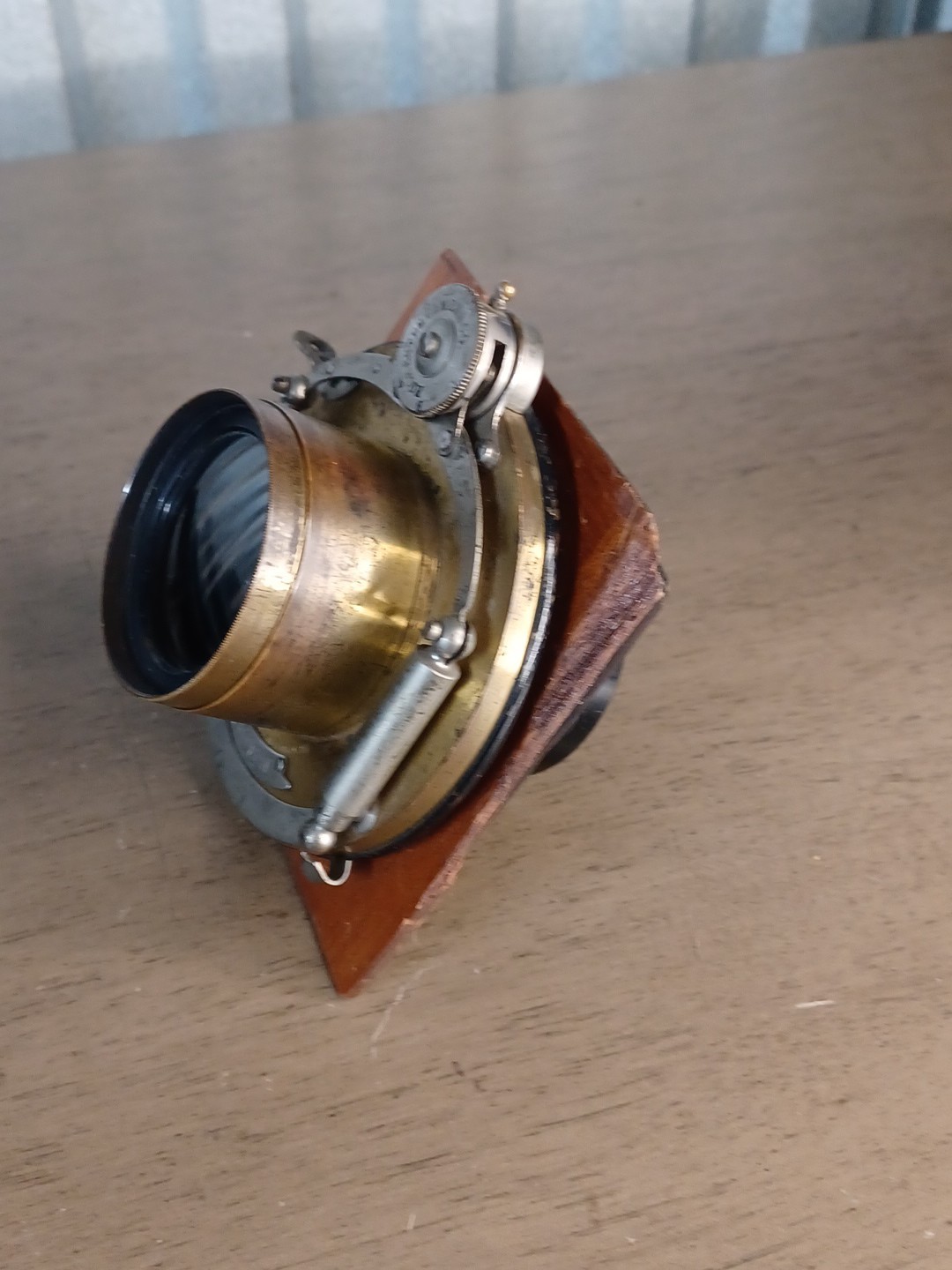 Antique Bausch & Lomb Unicum Camera Shutter With ROC Thelephoto Lens & Flange