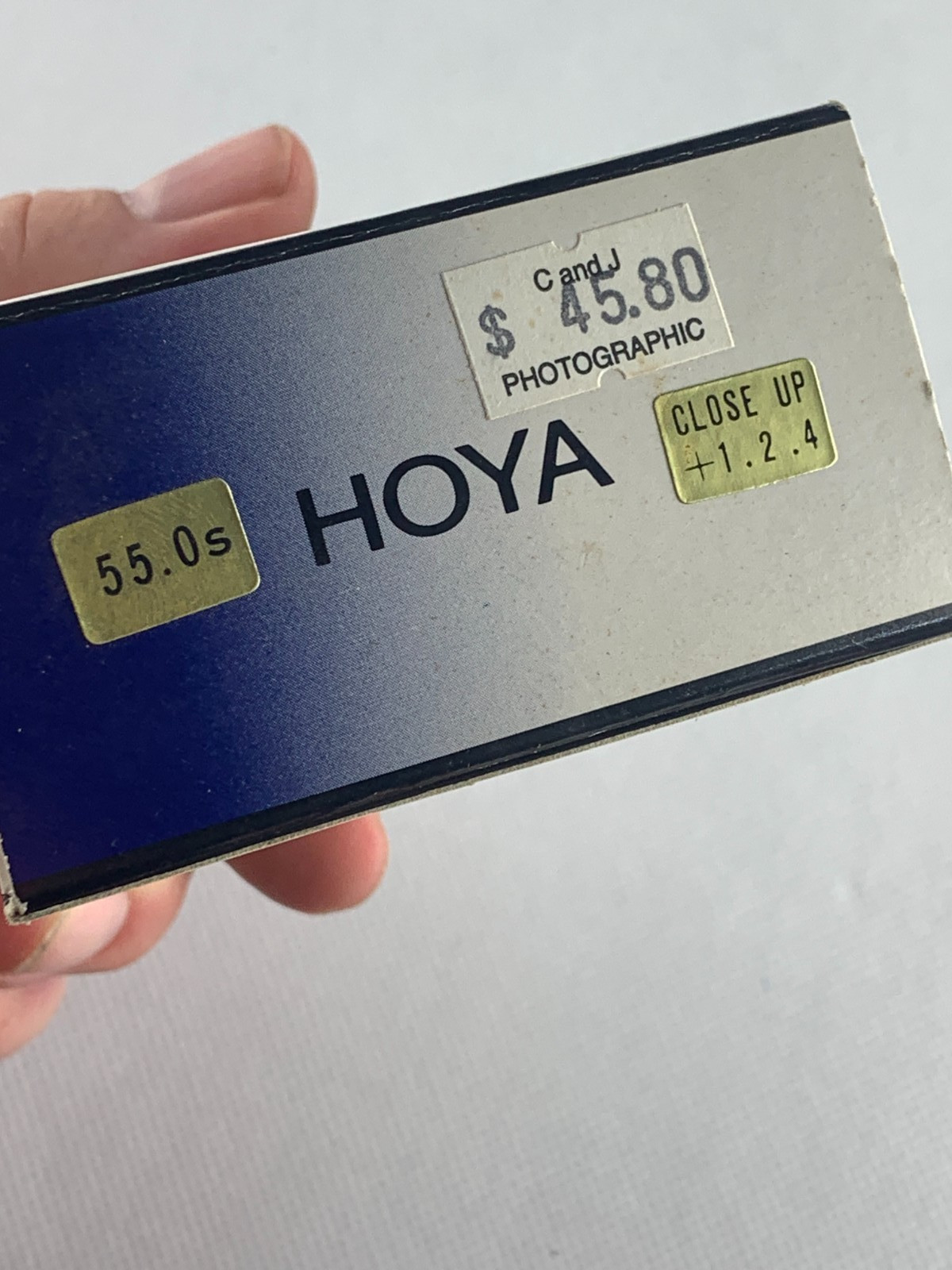 Vintage Hoya Filter Close-up Set 55.0 s +1.2.4 B7