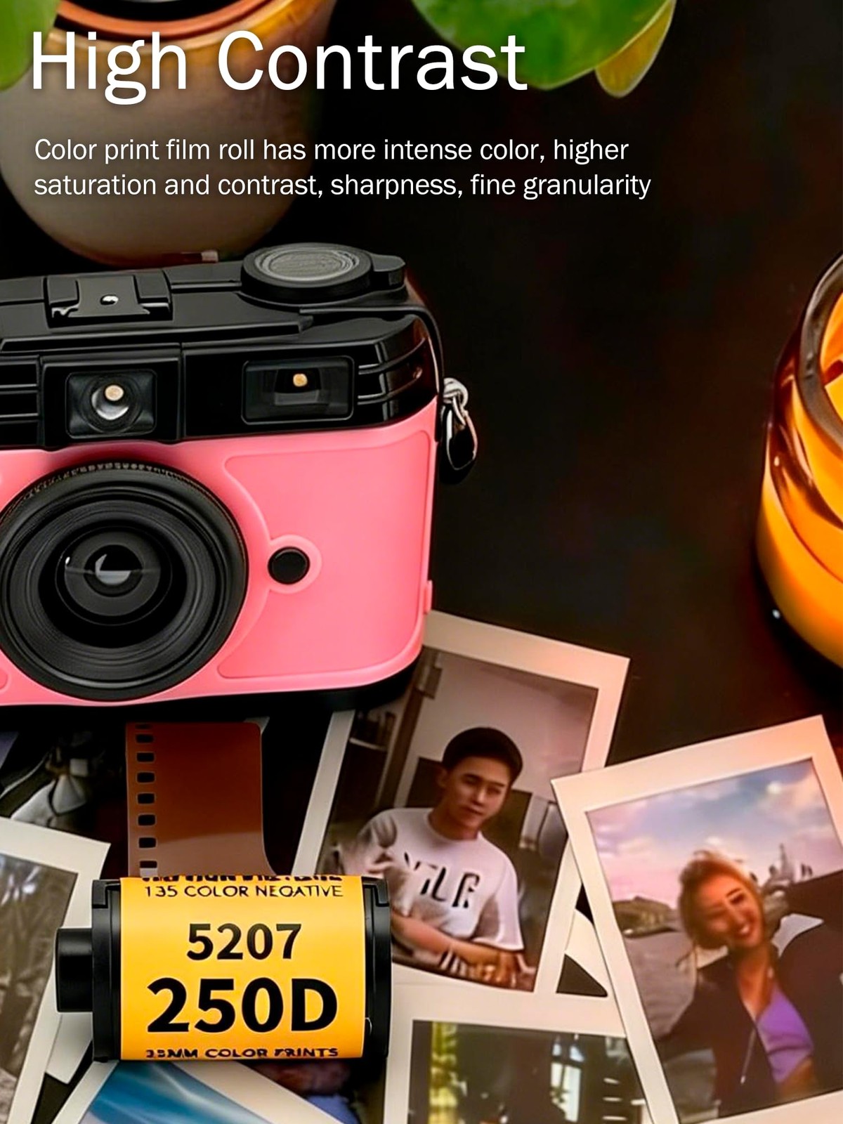 35mm Color Print Camera Film Roll ECN 2 Light Sensitivity 200 250 Photography
