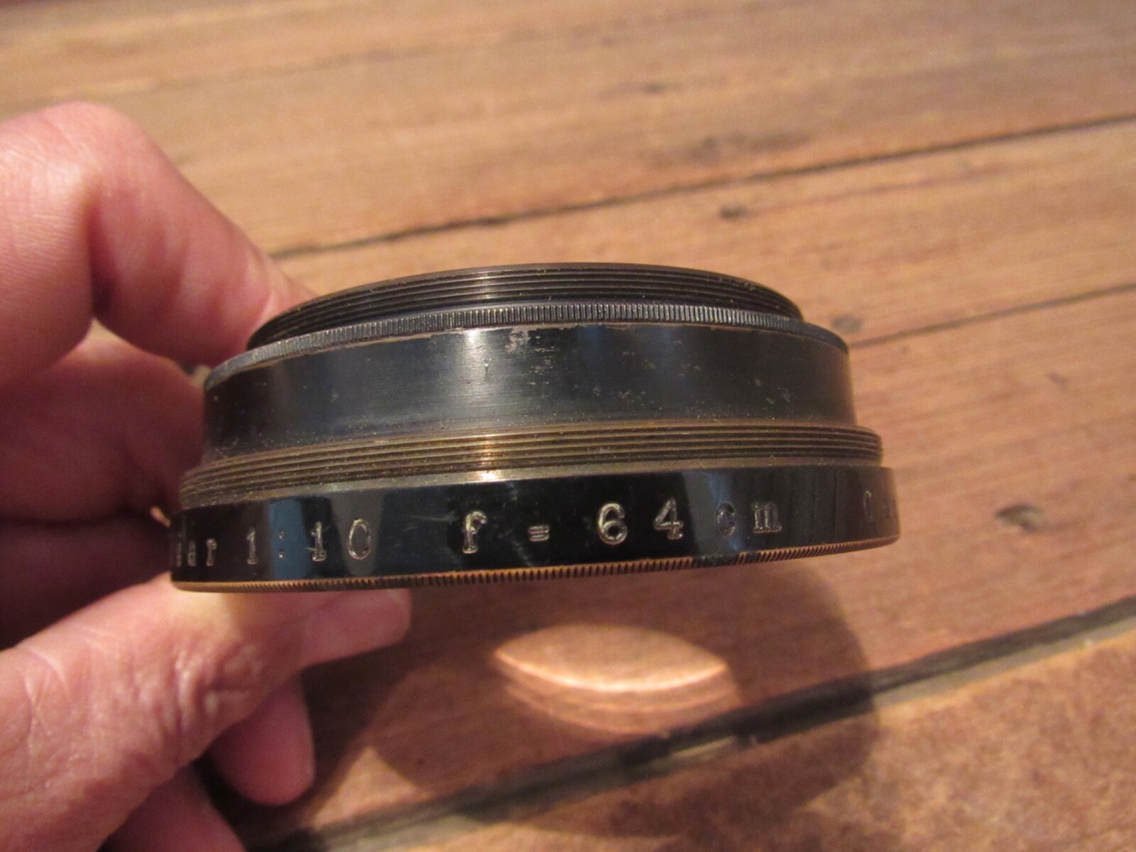 Vintage Brass Carl Zeiss Jena Tessar Lenses Format Film Photography