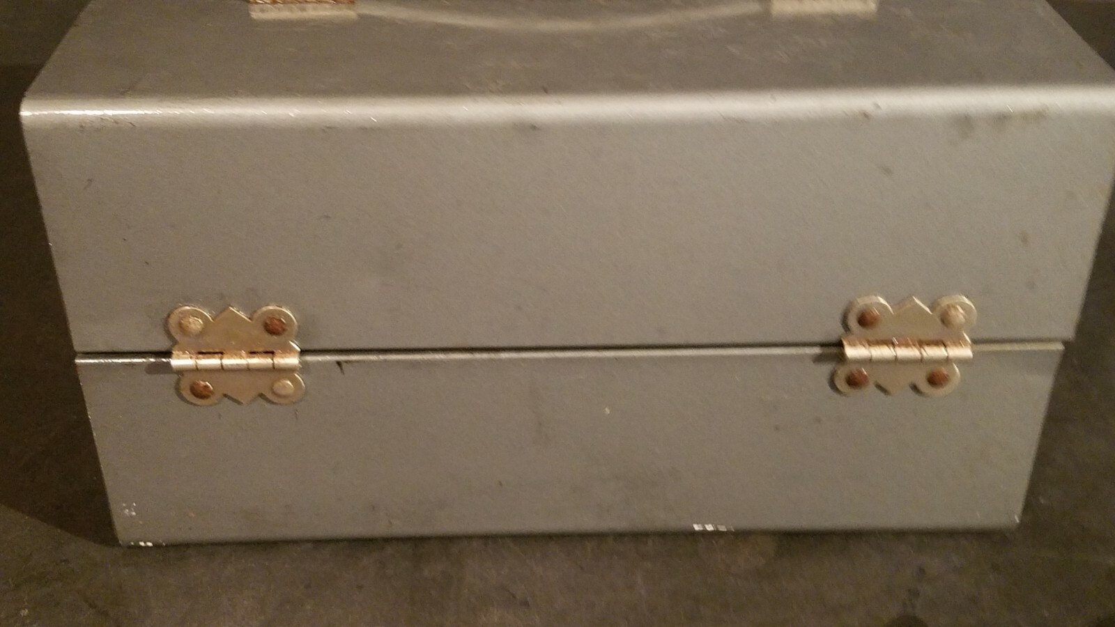 Vintage Metal Montgomery Wards 8mm Reel Storage Holder Box Case
