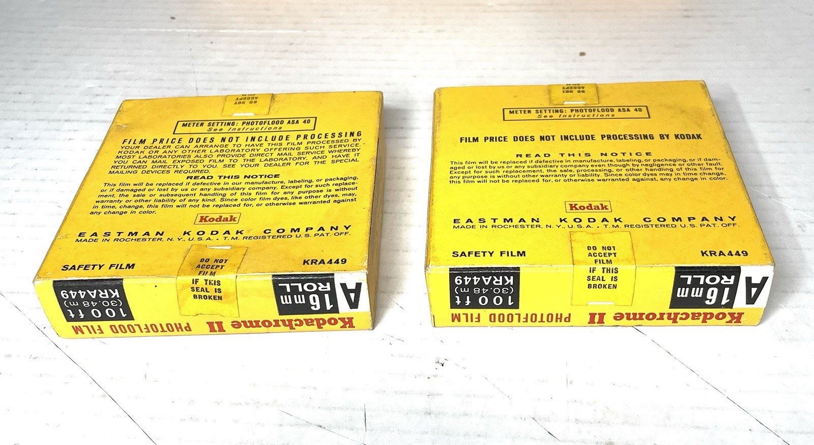 VINTAGE 5 LOT EXPIRED SEALED KODACHROME II MOVIE FILM 50ft 1972, 100ft 1965-66