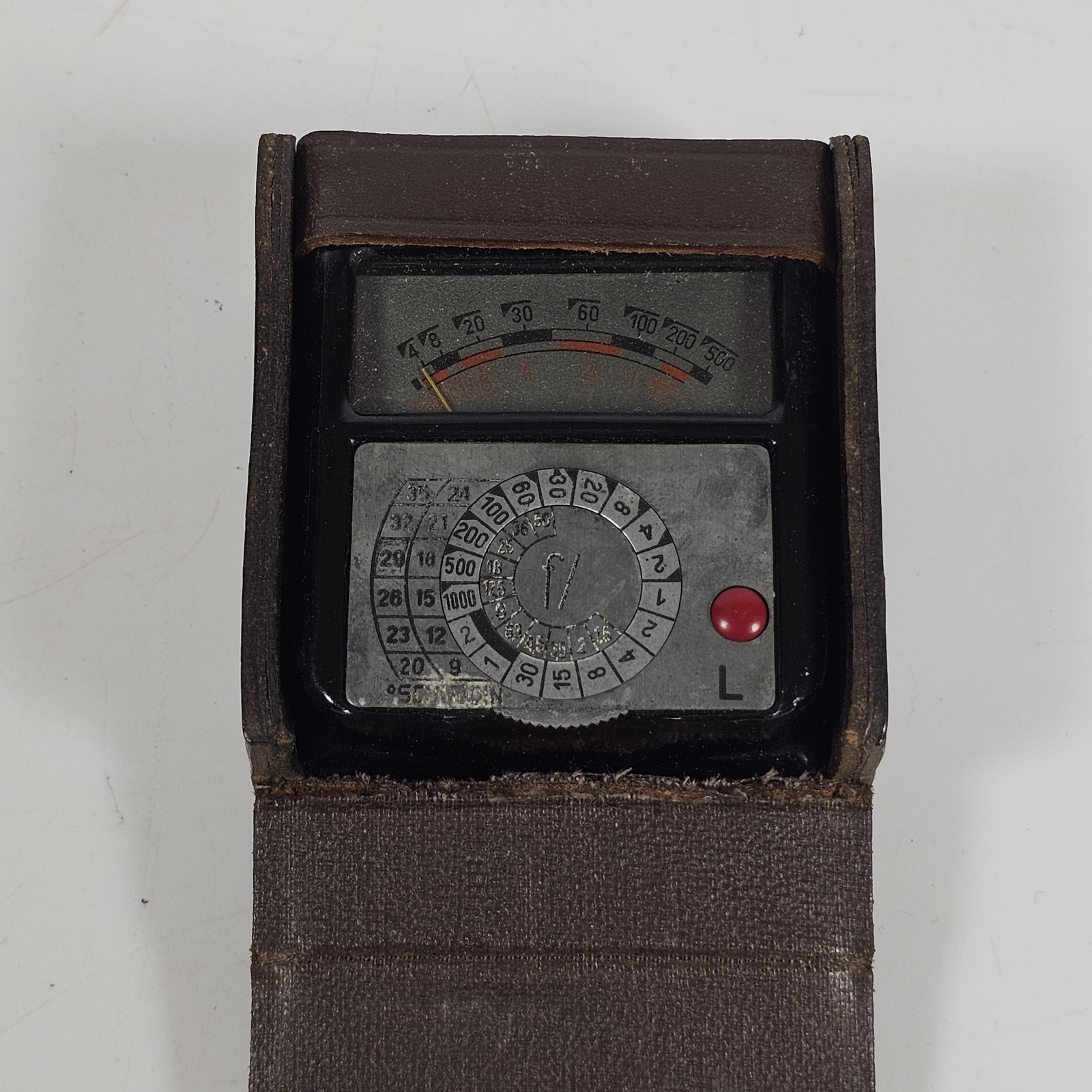Vintage Sixtus Light Meter Exposure Meter with Leather Case & Box German Made