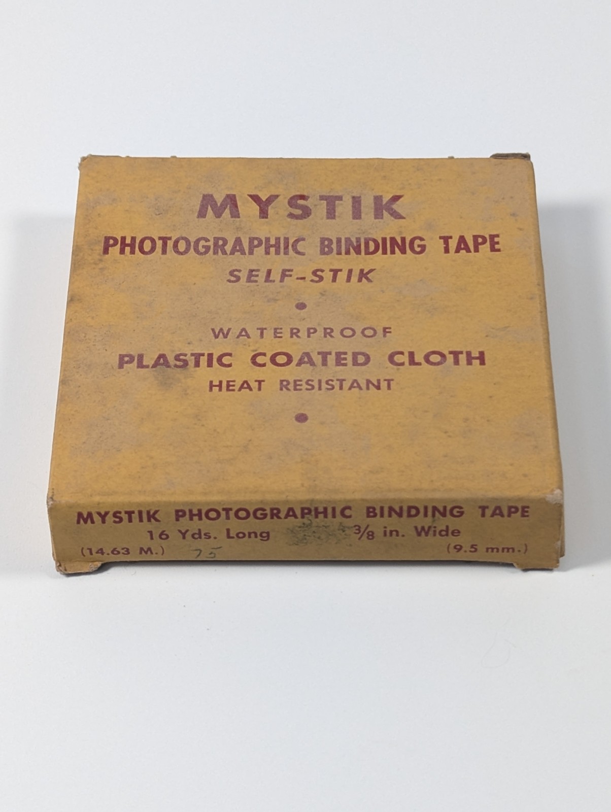 Vintage Mystik Photographic Binding Tape 35mm Waterproof Cloth Adhesive Vtg