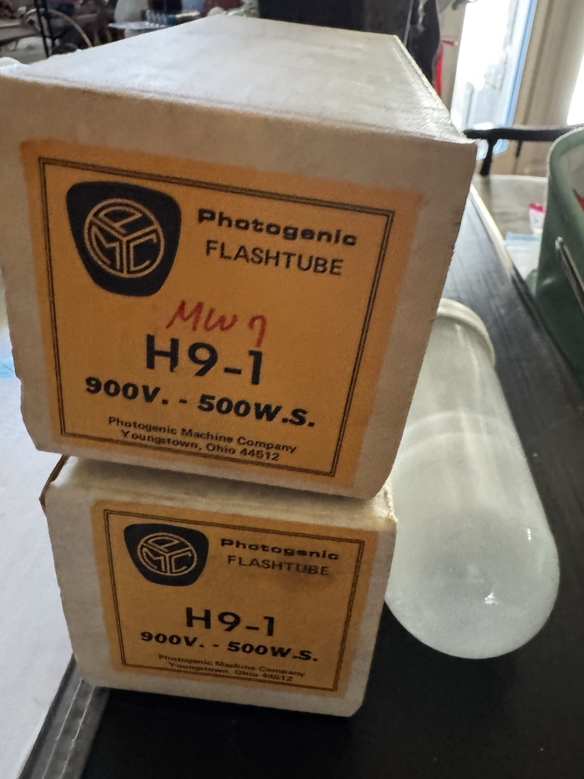 Photogenic Machine Co Ohio Glass Flashtube H9-1 900v 500 W LOT 2 New in Box