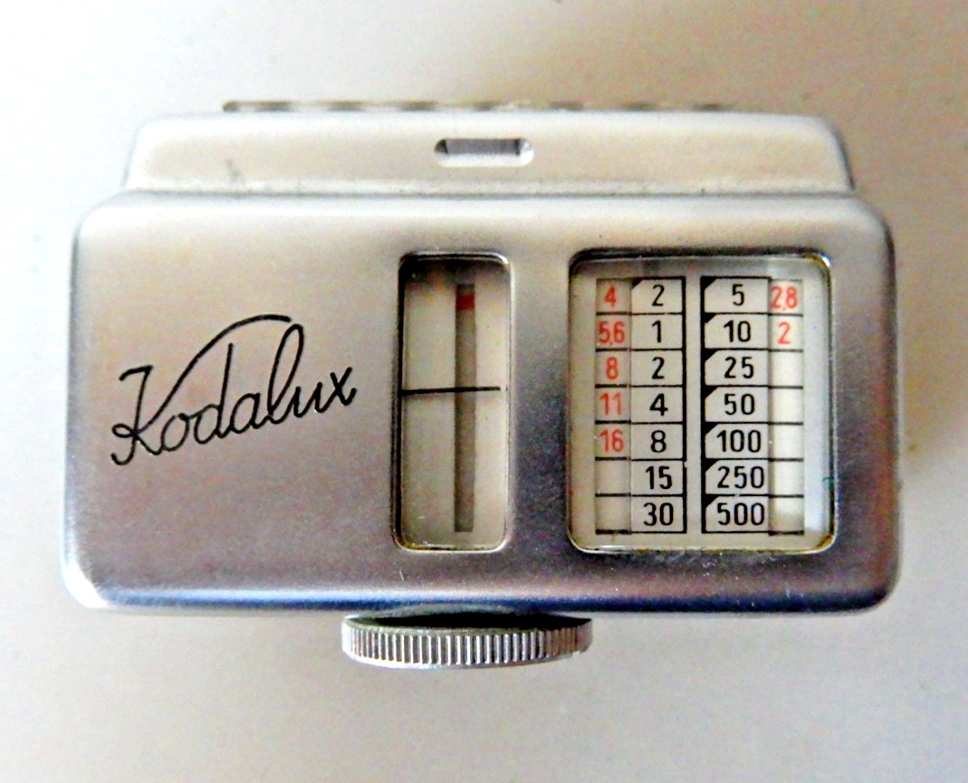 Kodalux Exposure Meter made in Germany c.1955 with Original Leather Case