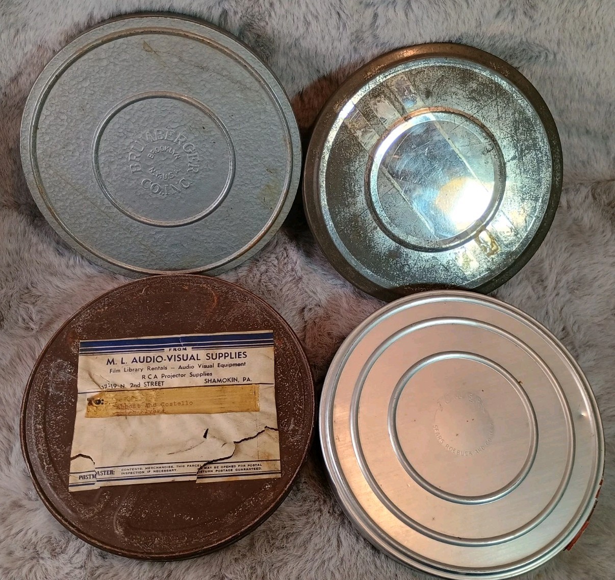 21 Vintage Empty Film Tins Canisters Variety Bundle Lot