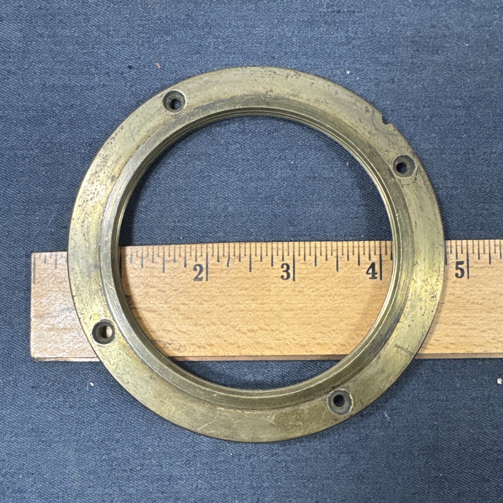 79mm 80mm Brass Lens Flange For Antique Petzval