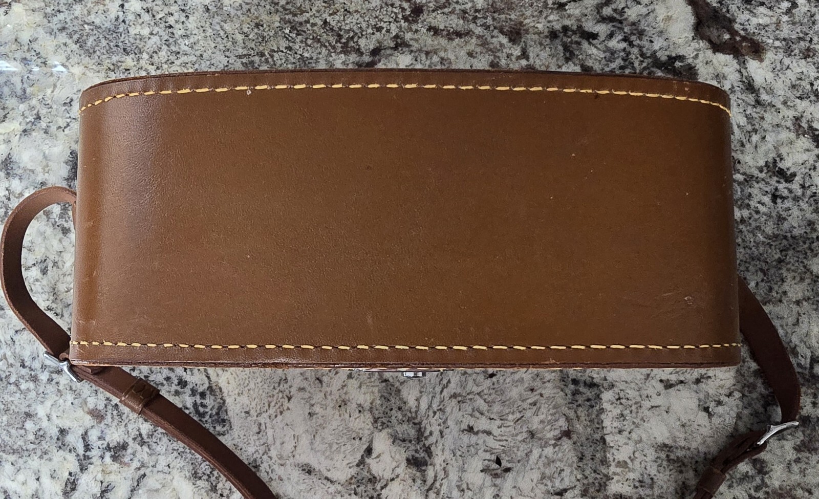 Vintage Brown Leather Camera Case ▪︎ Orig. for Bell & Howell 8mm ▪︎ Includes Key