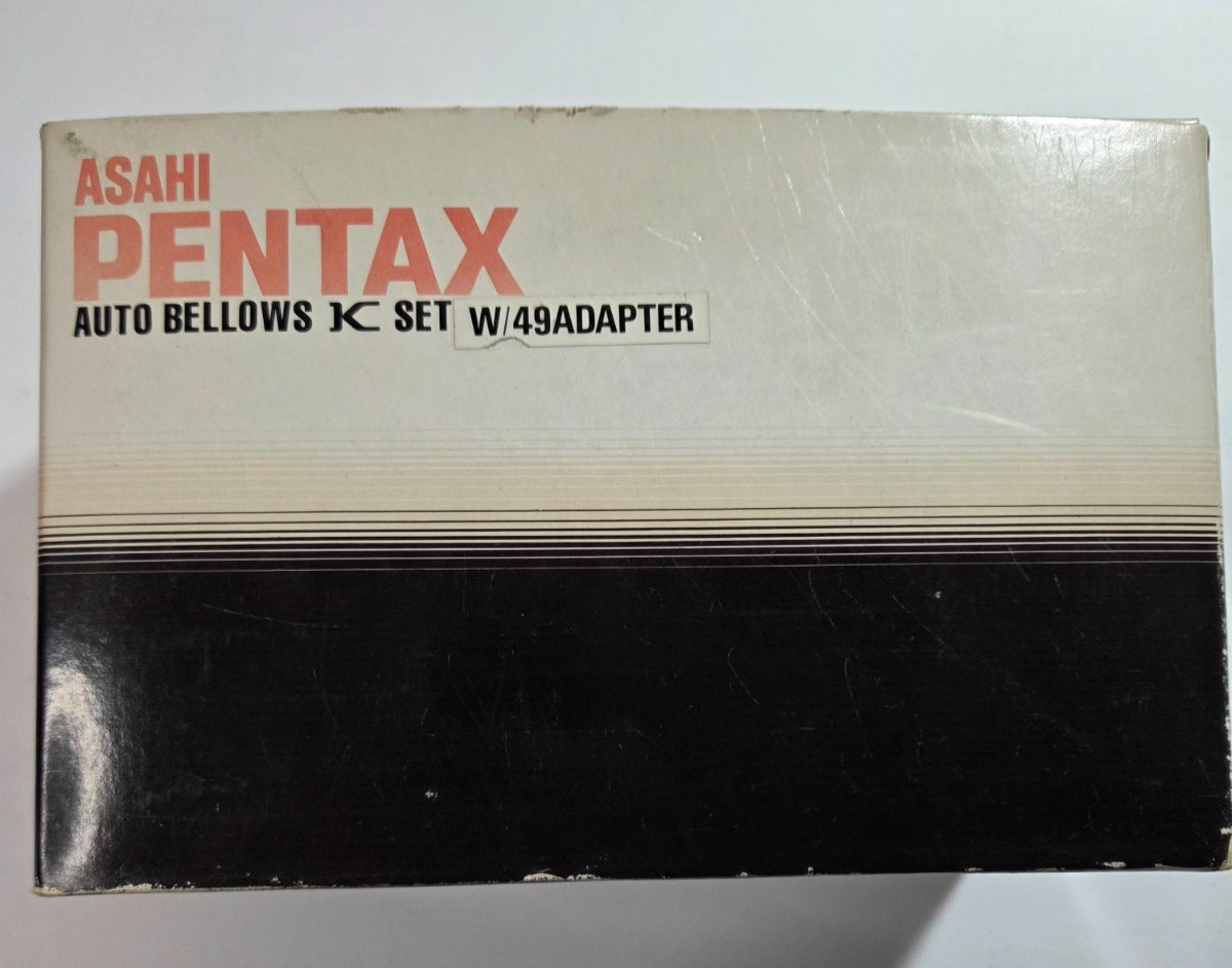 Asahi Pentax Auto Bellows K Set w/ Cable Release and Scales In Box