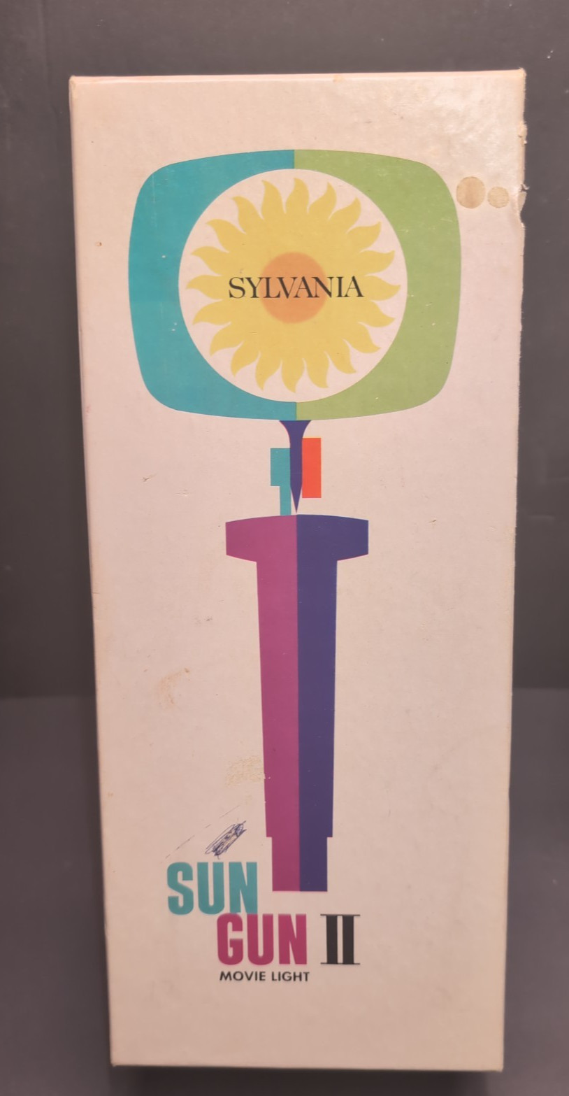 SYLVANIA SUN GUN II SG-55 Movie Lighting 1960s Vintage TESTED WORKS