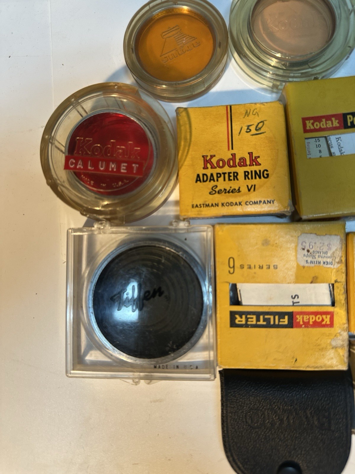 Lot Of Vintage Kodak, Tiffen Camera Accessories Filters, Adapters (7)