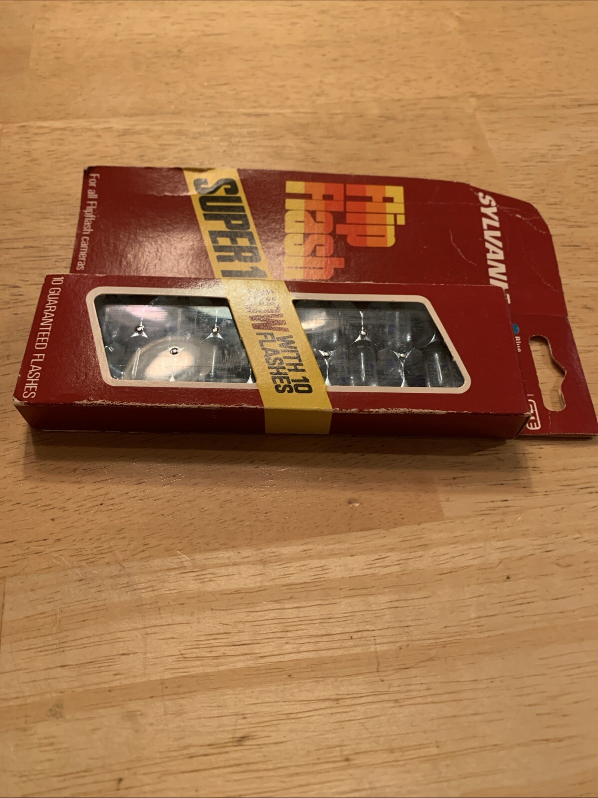 Sylvania Blue Dot Flip Flash Super 10 Flashes | NOS, For Flipflash Cameras