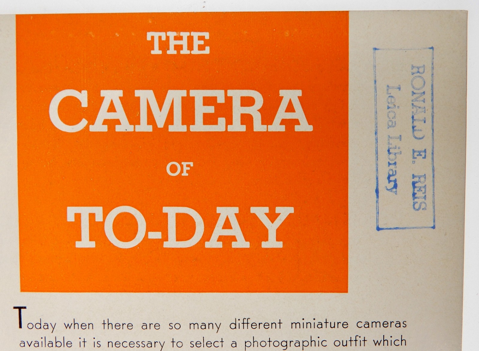 Why Leica Booklet 1213 for Leica II Model D Period,by E.Leitz Inc.,New York #2