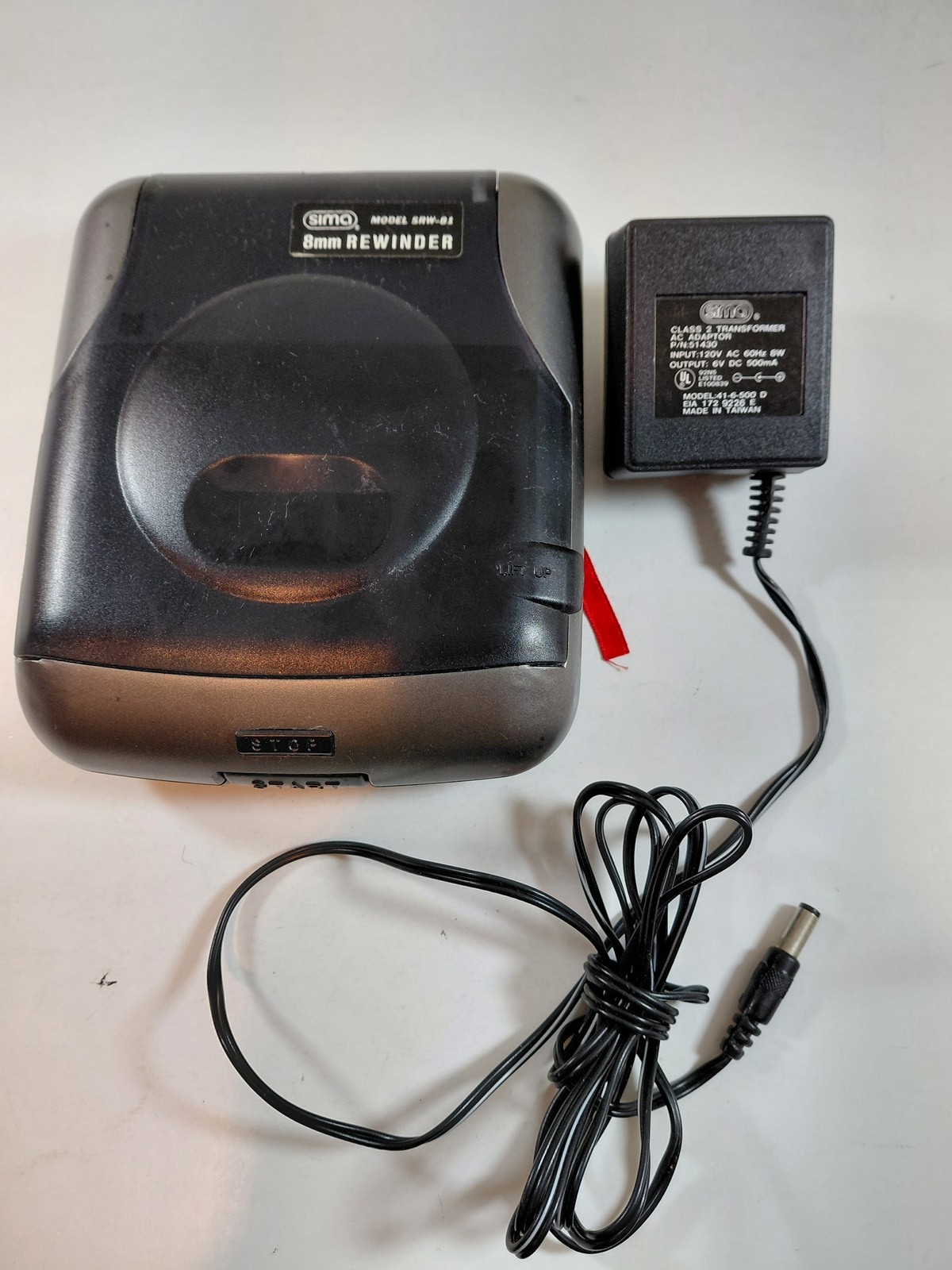Sima SRW-01 8mm Film Rewinder with AC Adapter Vintage Movie Photography