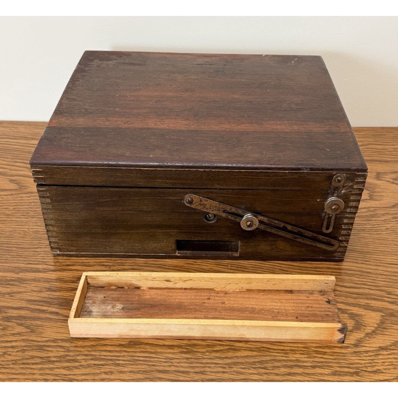Antique 1900s Nega File Co Glass Plate Negative Box 8×10 Photography Easton PA