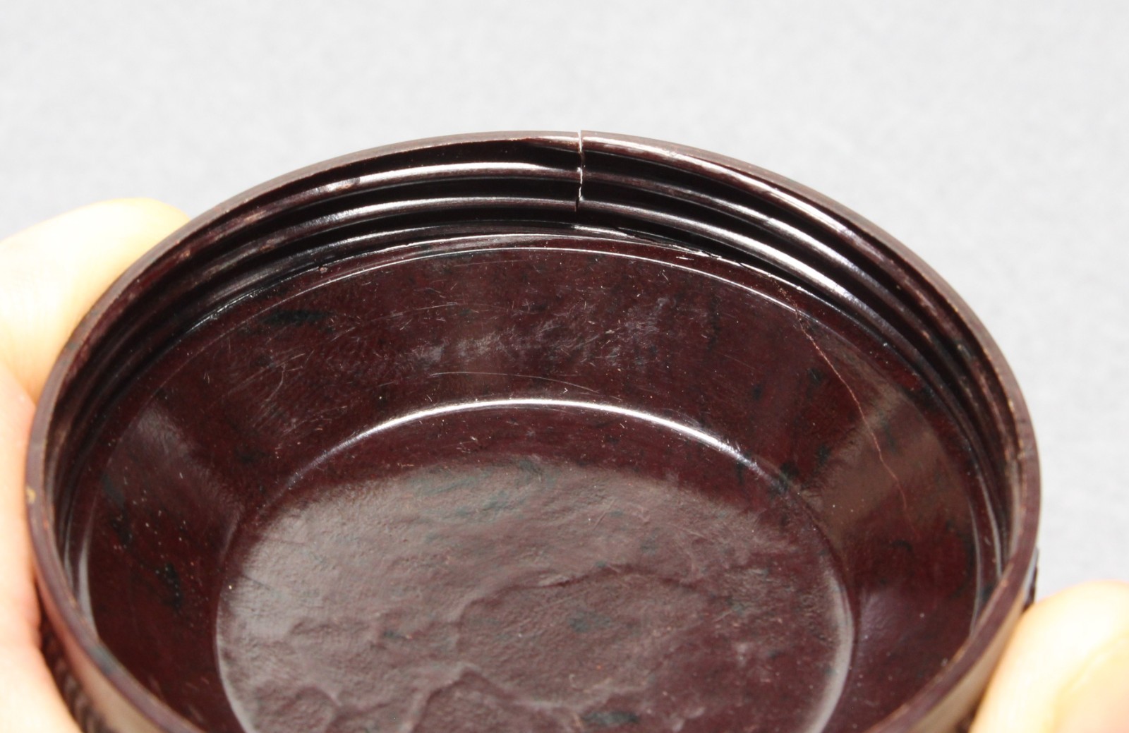 Leitz Wetzlar Dark Brown Bakelite Lens Case for Leica 5cm Elmar or Summar