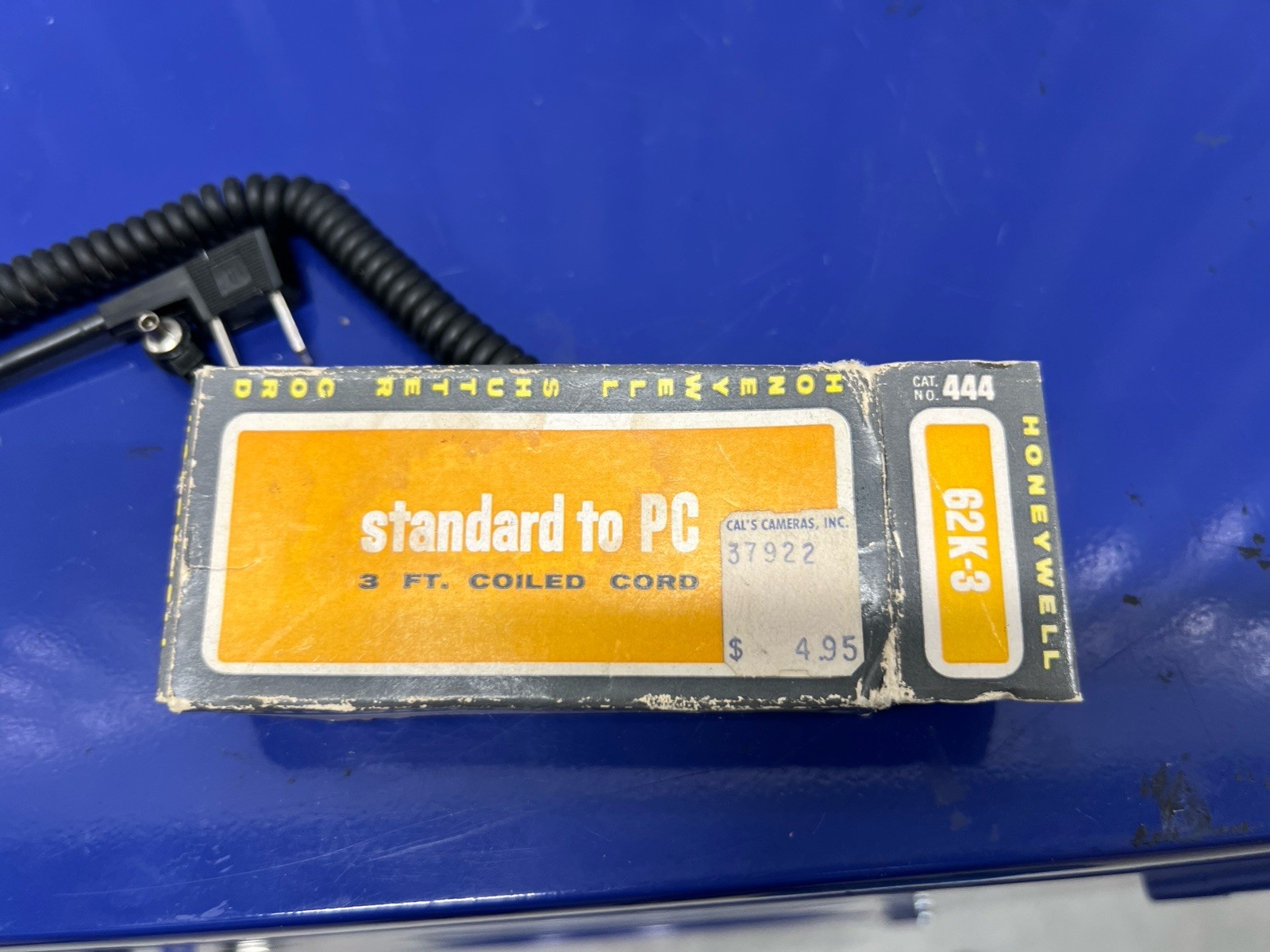 Vintage Honeywell 3′ Coiled Shutter Cord ASA BAYONET or PC 58/62K-3 in Box