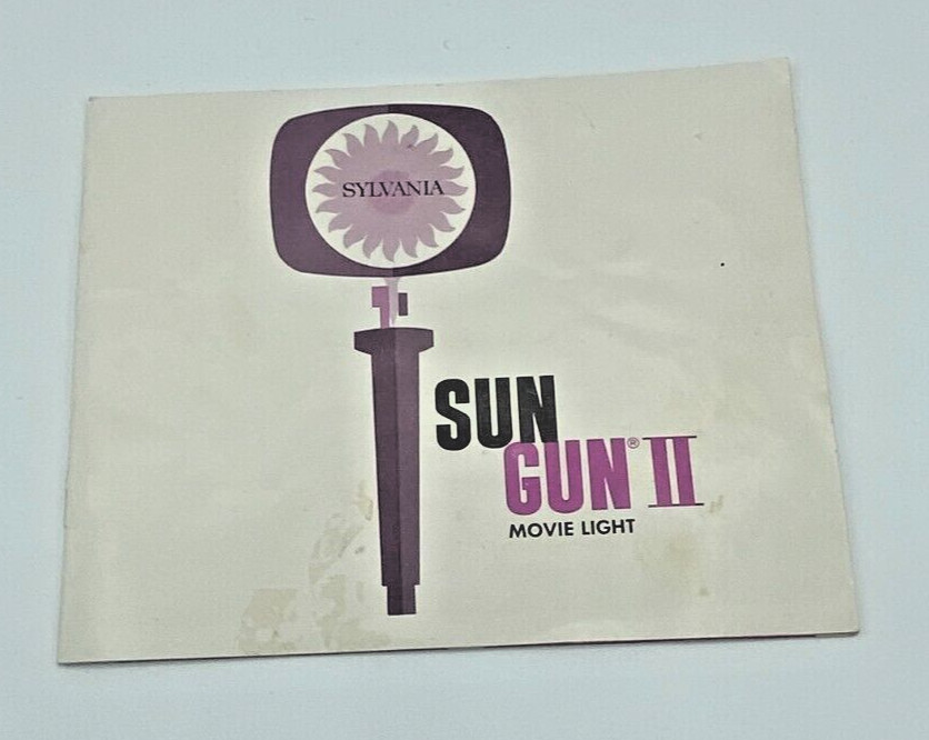 Sylvania Sun Gun II Model SG-55 Movie Light In Original Box Tested and Working