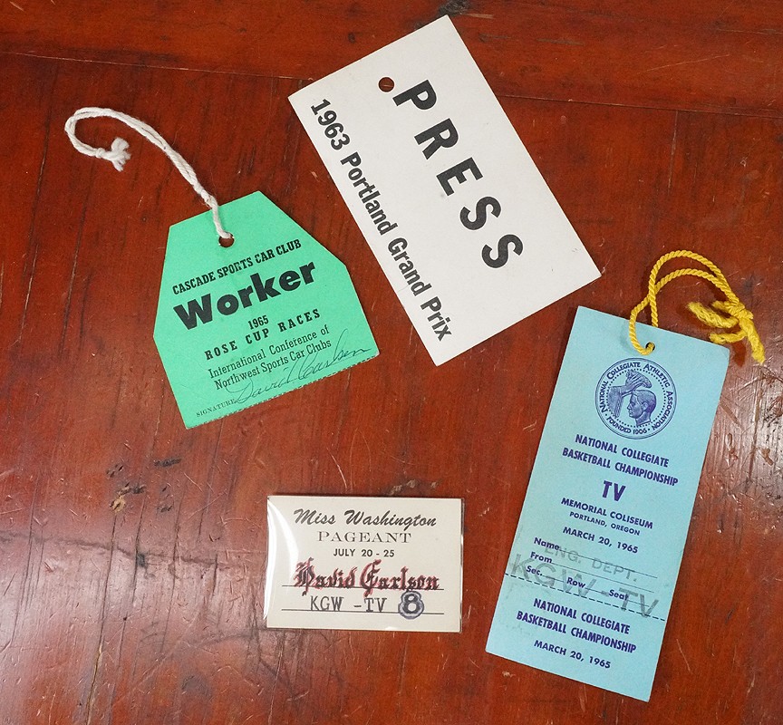 PRESS PASSES FROM PORTLAND, OREGON EVENTS IN THE MID-1960S, KGW-TV/226456