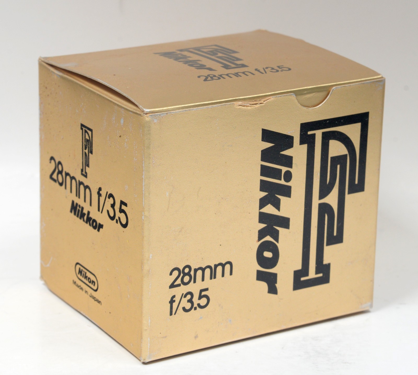 Original Nikon Nikkor 24mm f/3.5 F-Mount Gold Lens Box & Insert – EMPTY