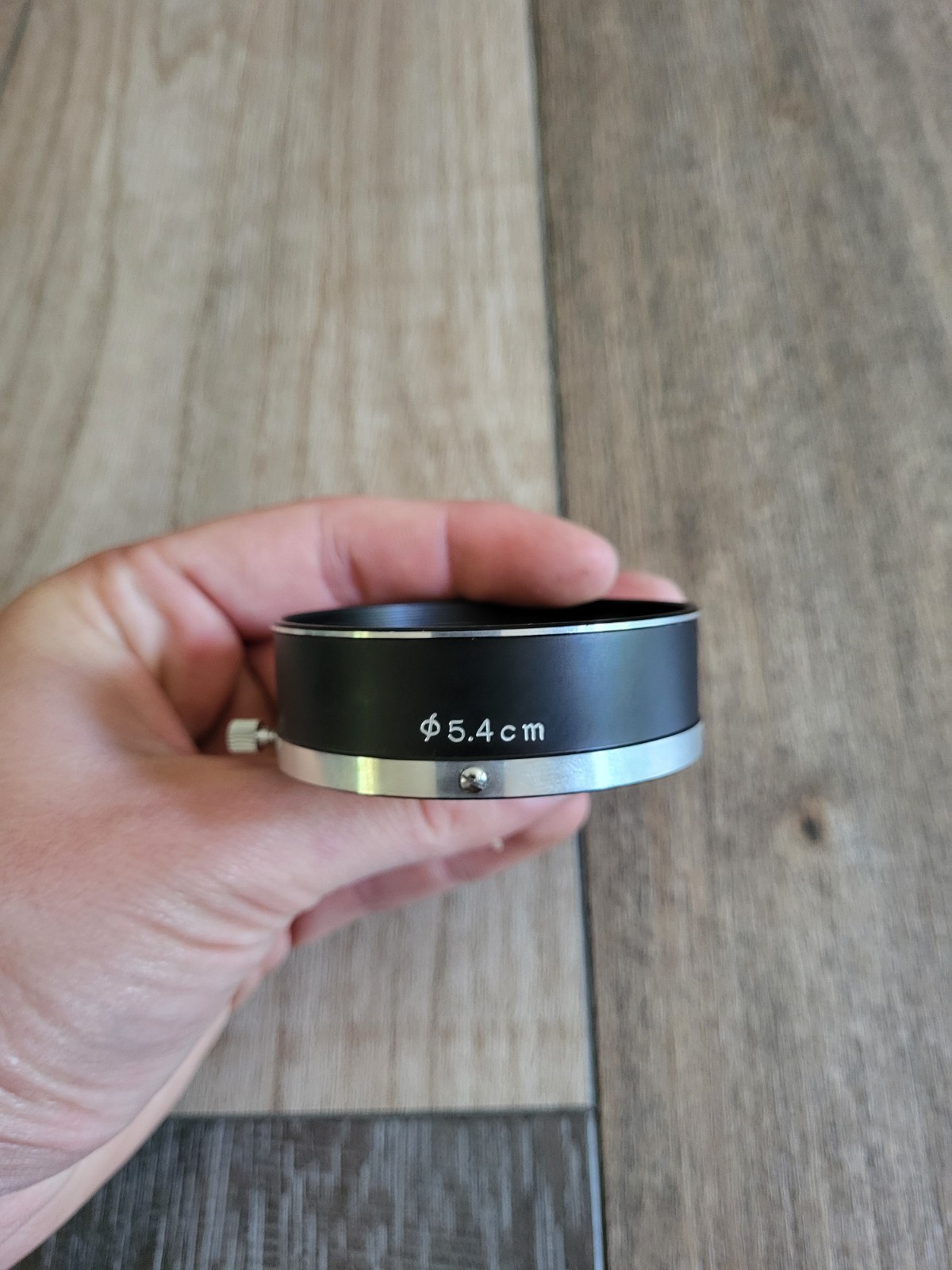 Petri 5.4cm Metal Clamp on Lens Hood with Case 7s In Good Condition