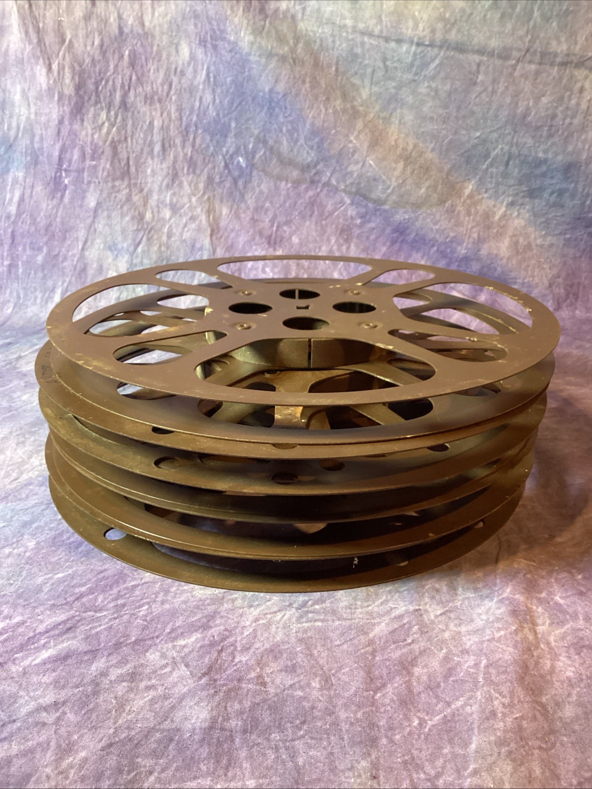Lot of 5 Vintage Goldberg Bros. 1200 FT. 30 Min. 16mm 12 1/4″ Diameter Reels