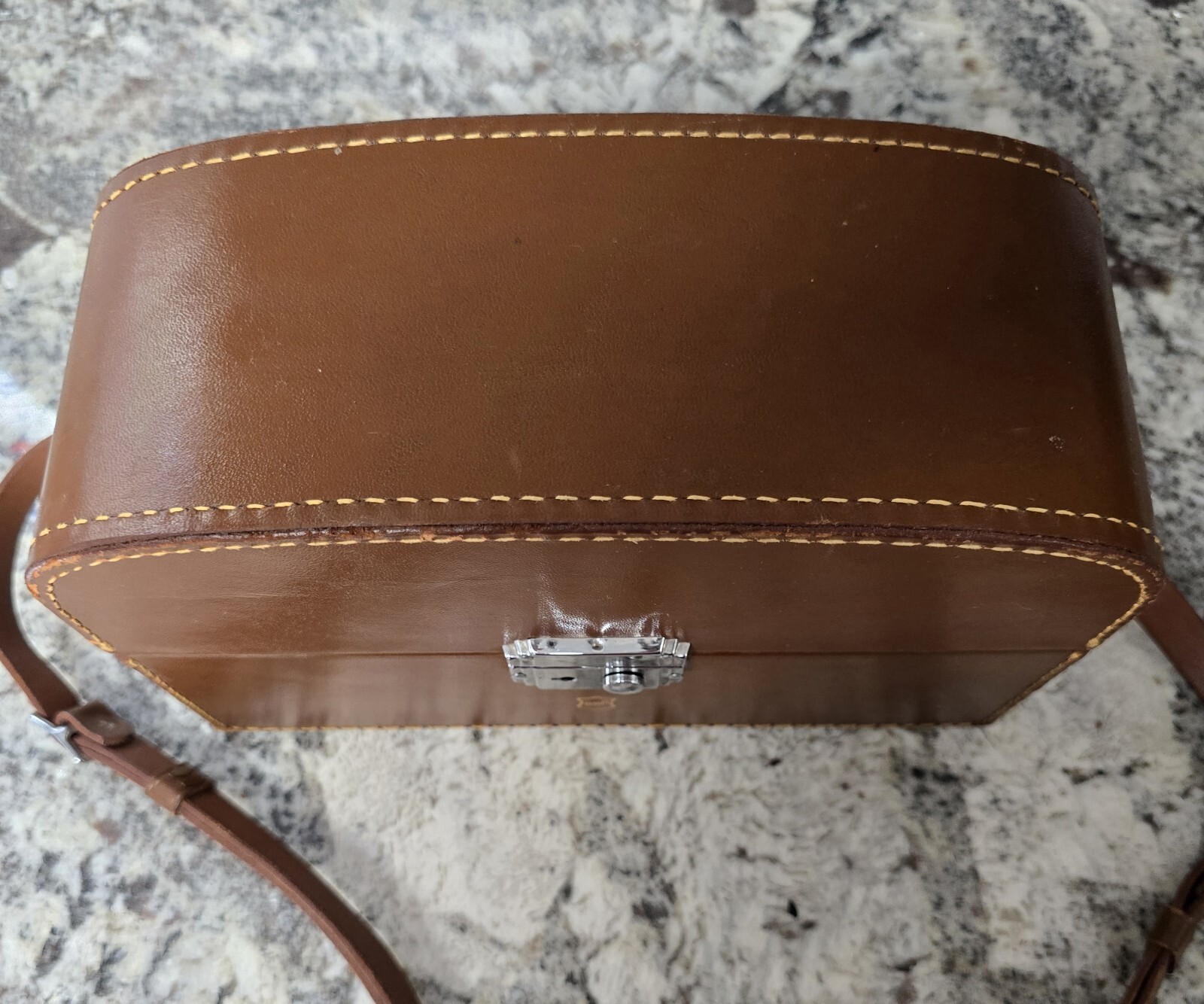 Vintage Brown Leather Camera Case ▪︎ Orig. for Bell & Howell 8mm ▪︎ Includes Key