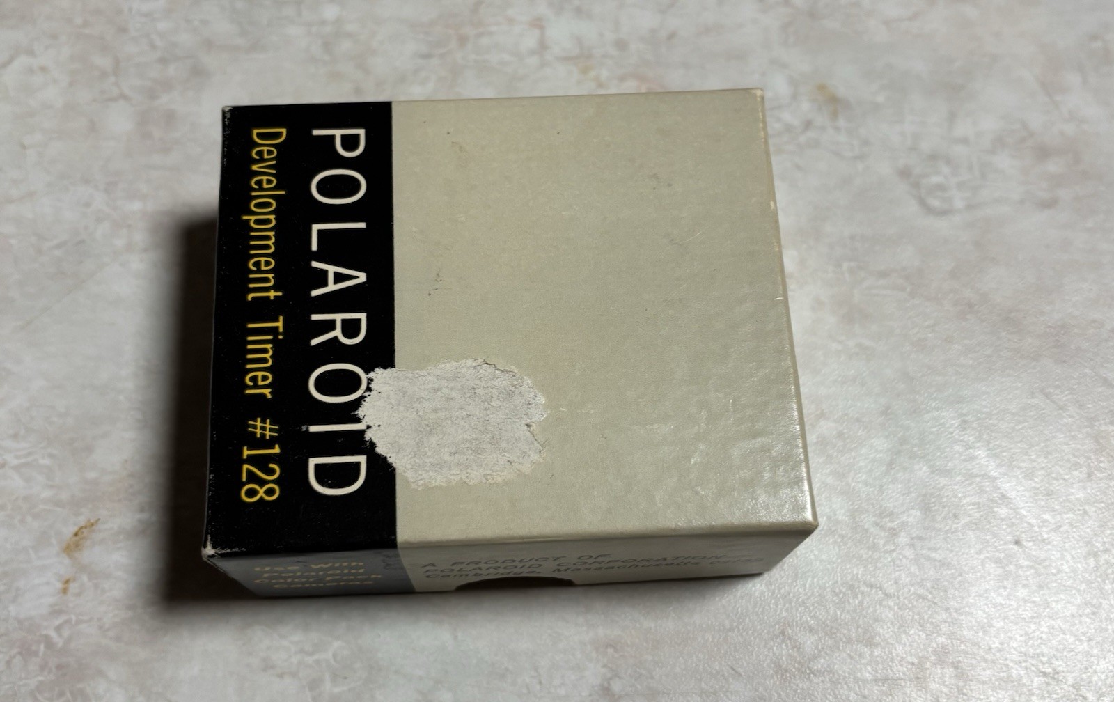 Vintage Polaroid Development Timer – Model #128 w/box.