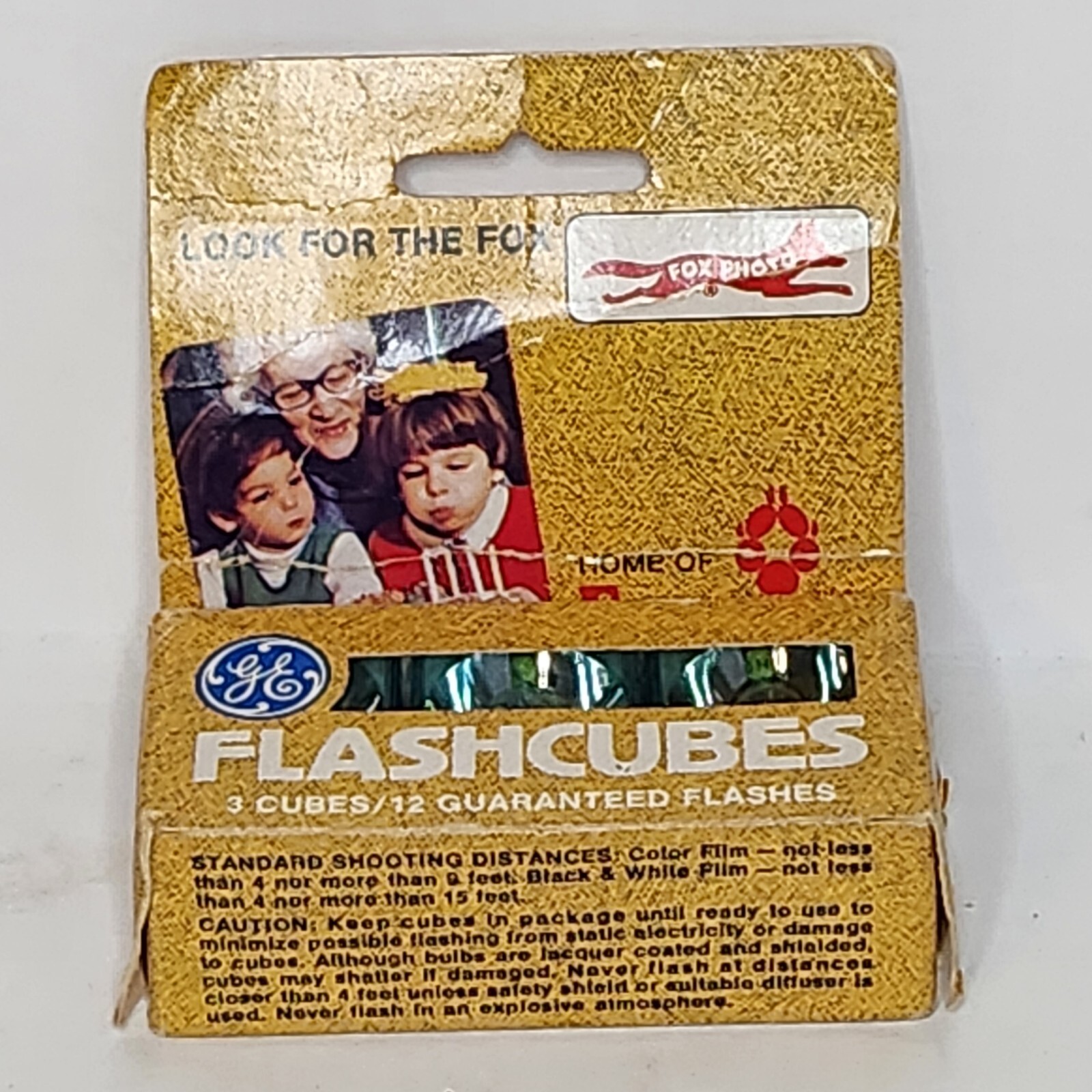 Vintage GE Flashcubes Original Box Set Of 3 Cubes Unused Photography Retro