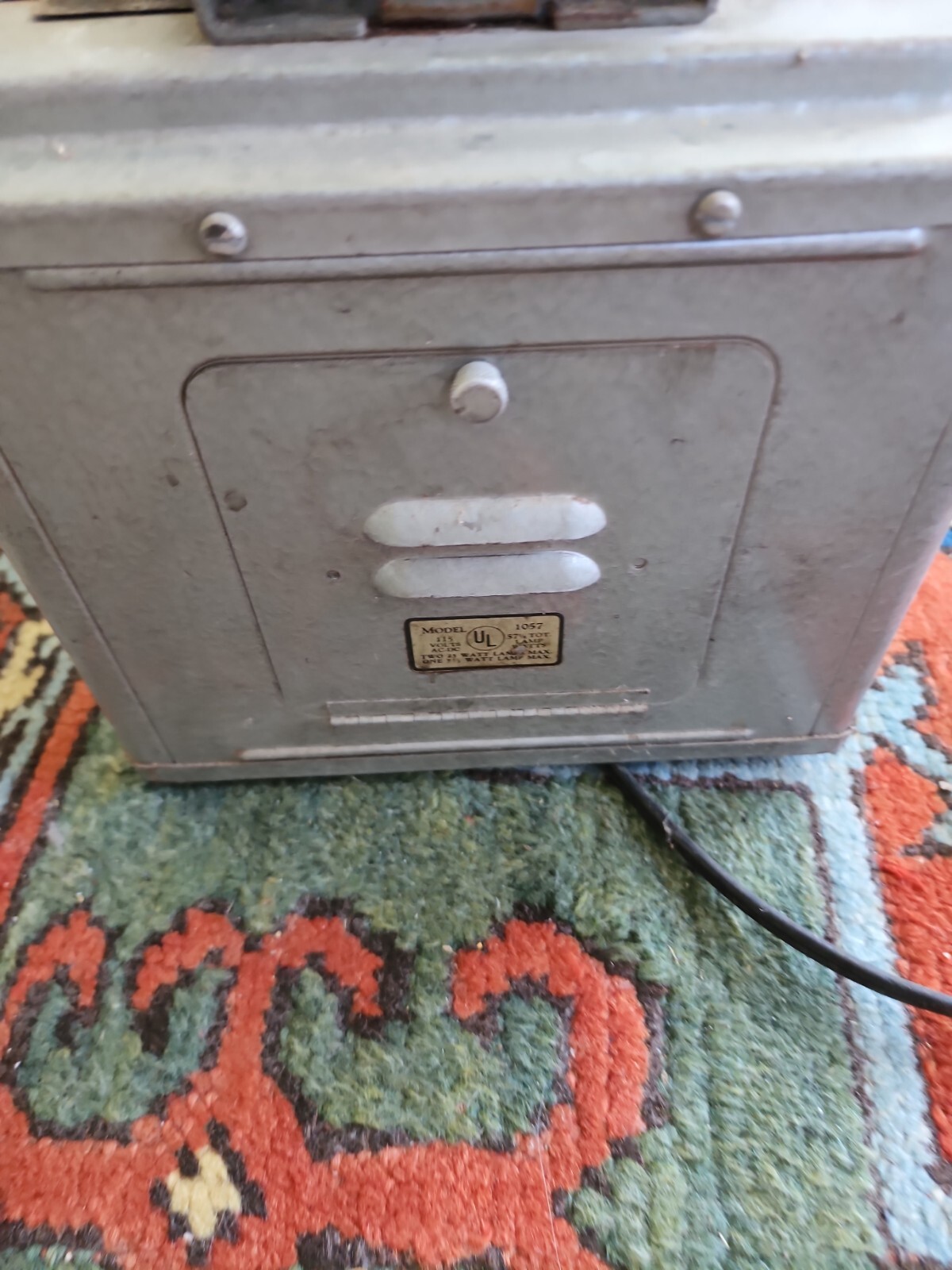 Brumberger Photo Negative viewer medium format Vintage Antique with light bulbs