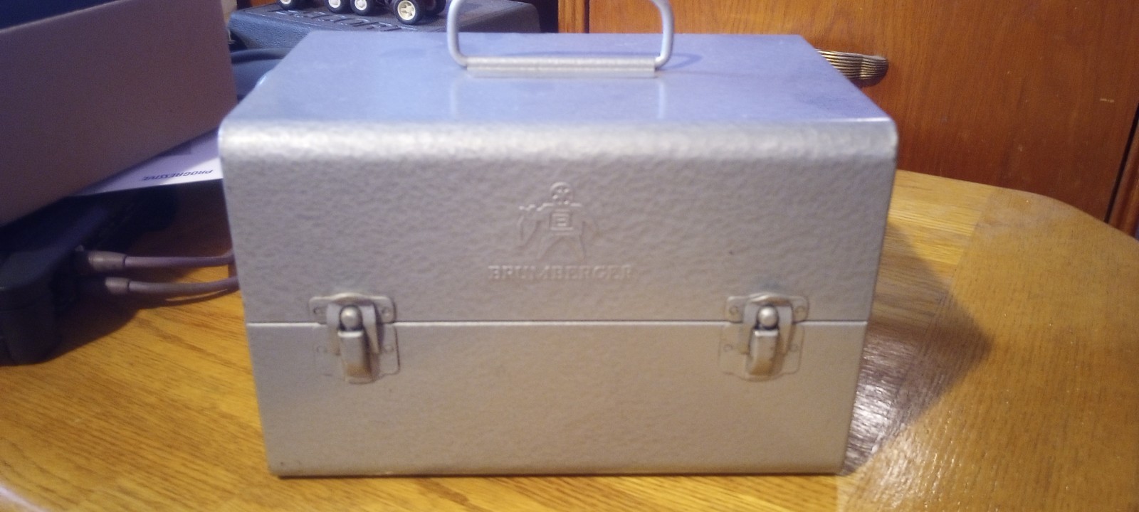 Brumberger Metal Carrying Case Holds 12 7″ Reels