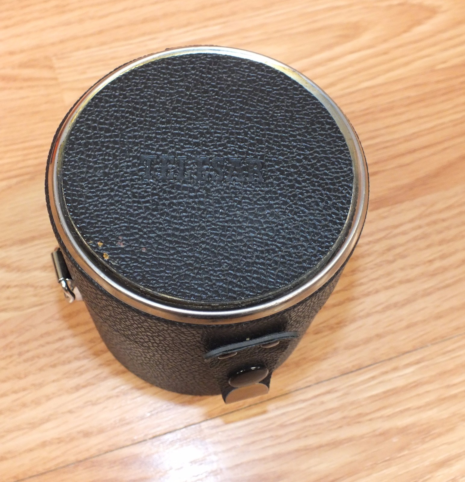 Genuine Telesar Faux Leather Black Universal Lens Case Size A With Strap *READ*