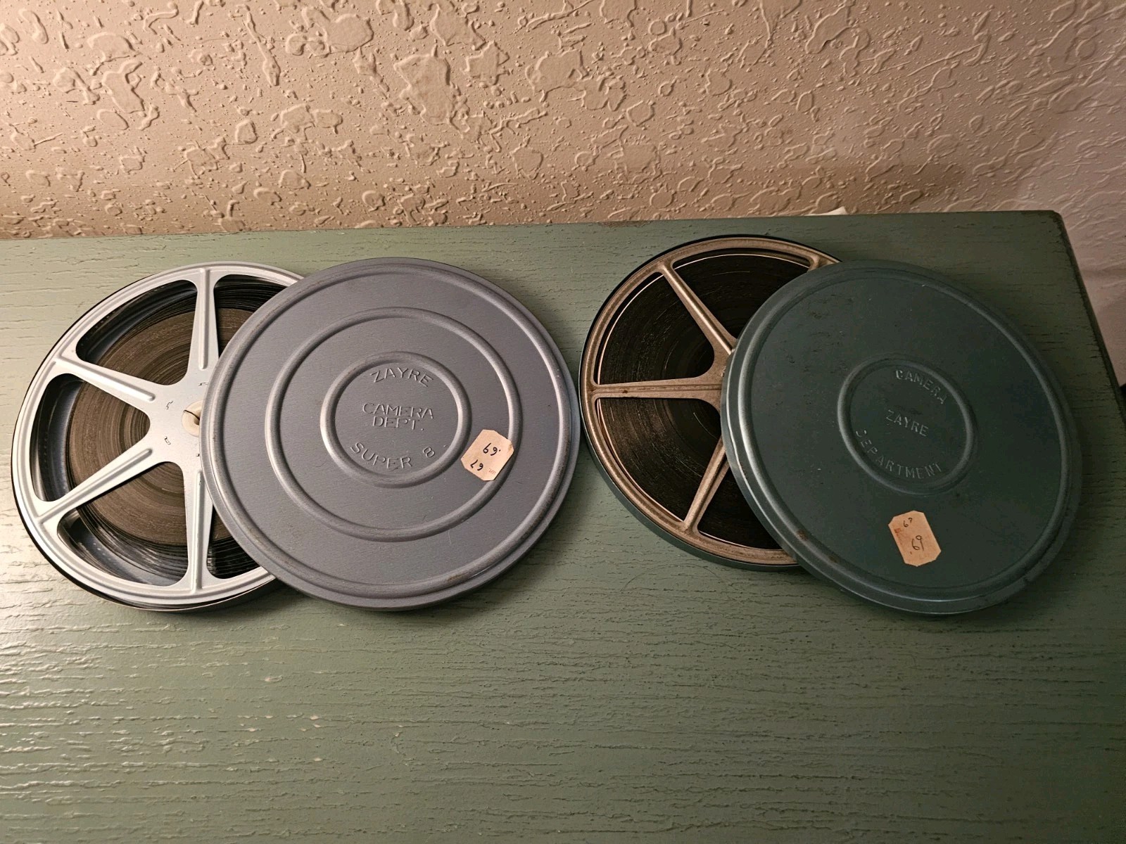 Vintage Pair Of 8mm/Super 8 HomeMovie Reels In Cannisters-Excellent