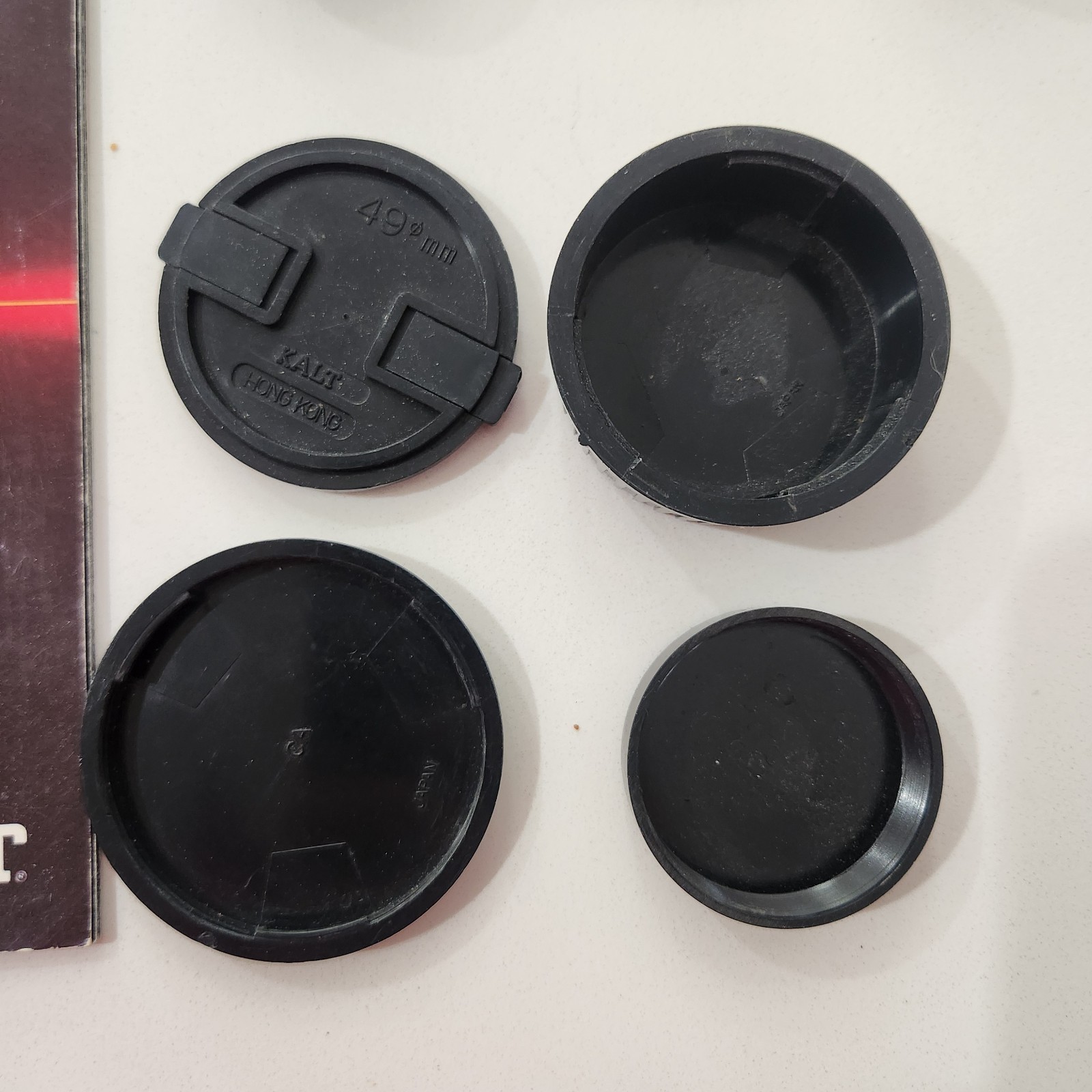 Vintage Photography Camera Japan Lens Covers Cap Lot Blower Kodak Kalt Vivitar