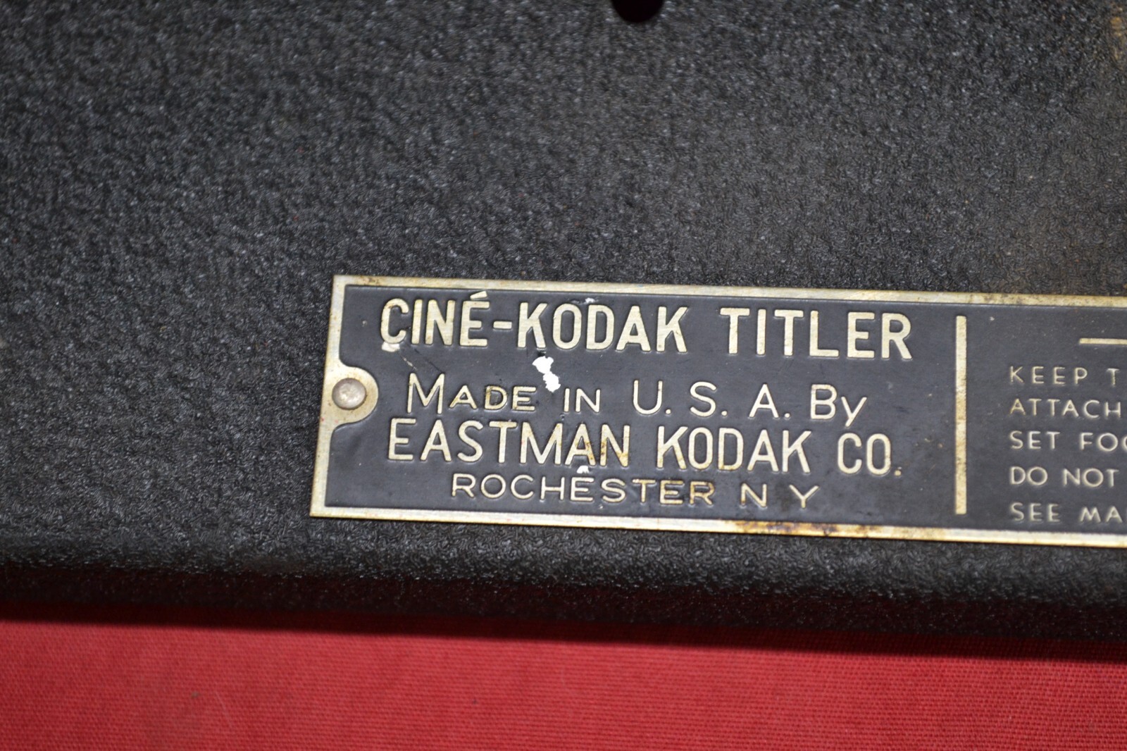 Vintage Cine-Kodak Movie Titler * IN VG COND