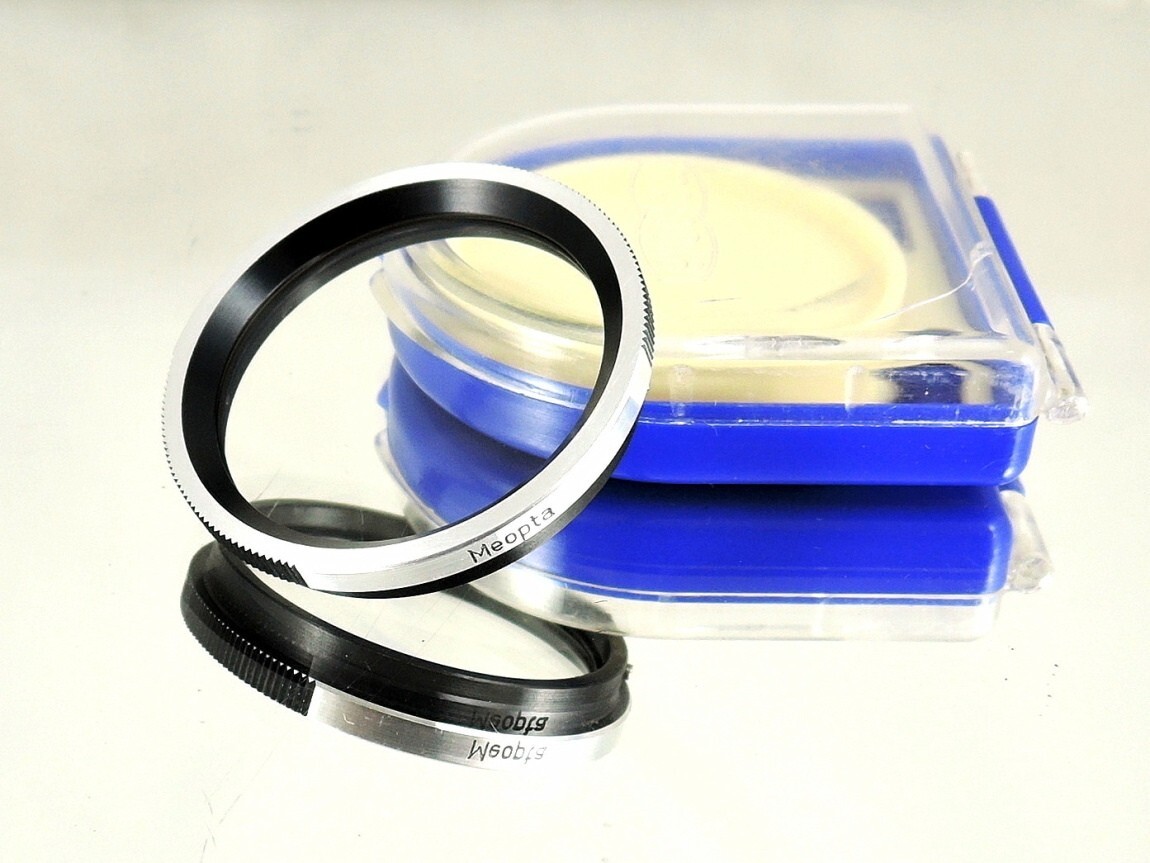 Flexaret UV B36 Filter Meopta Accessories Bayonet RARE + right blue plastic box.