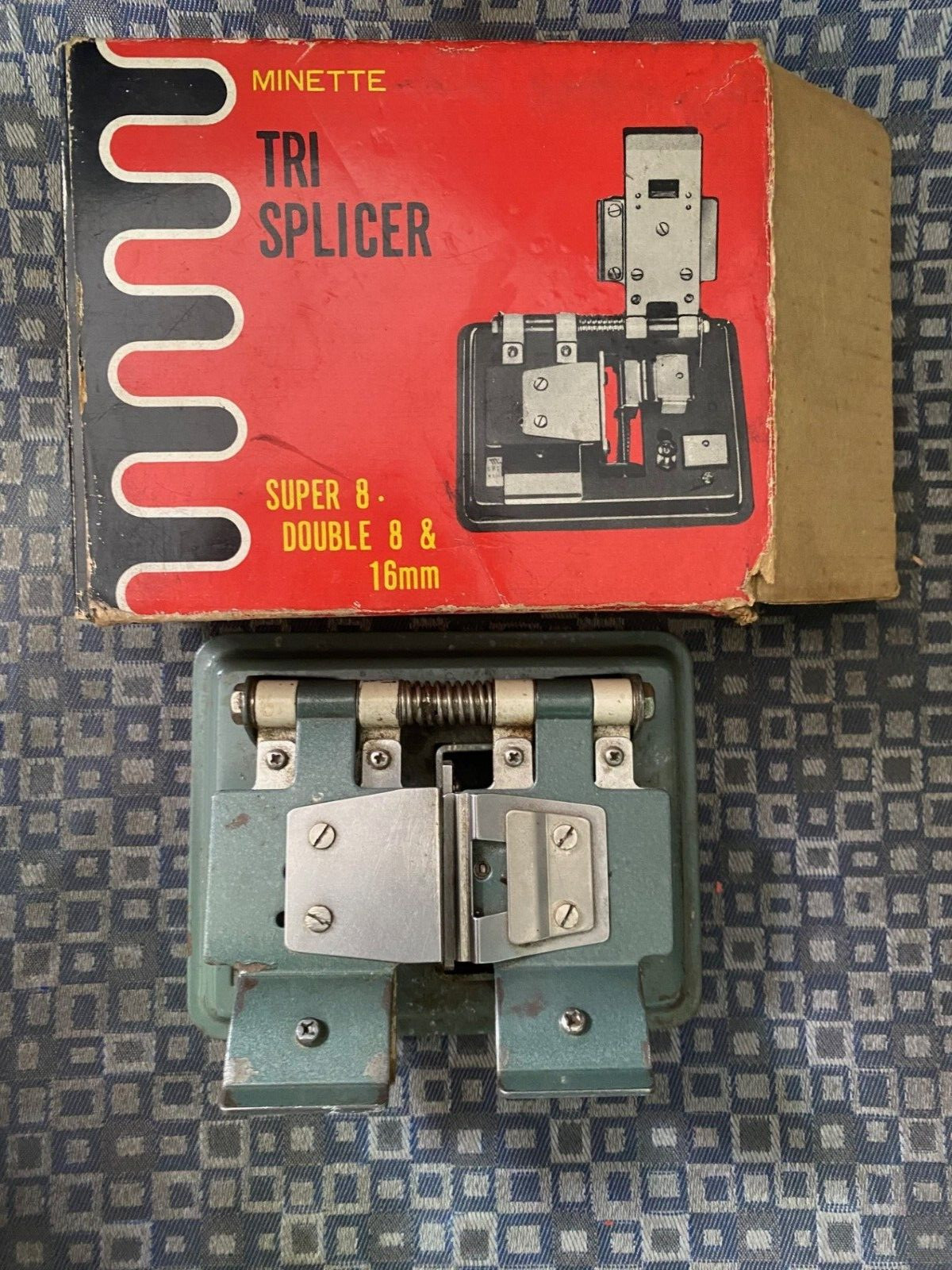 Rare Minette Tri Splicer Super 8 & Double 8 16mm Film Splicer Japan JDM 6