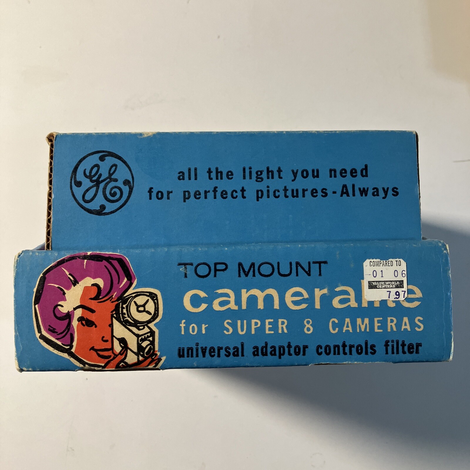 Hollywood Cameralite Top Mount Light For Super 8 Cameras Brand New In The Box