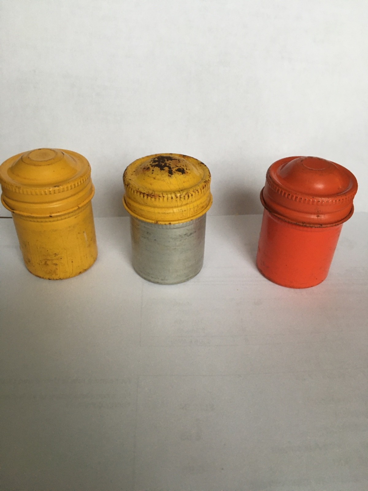Vintage Film Canisters Lot of 3 Total-2 Kodak & 1 Unbranded
